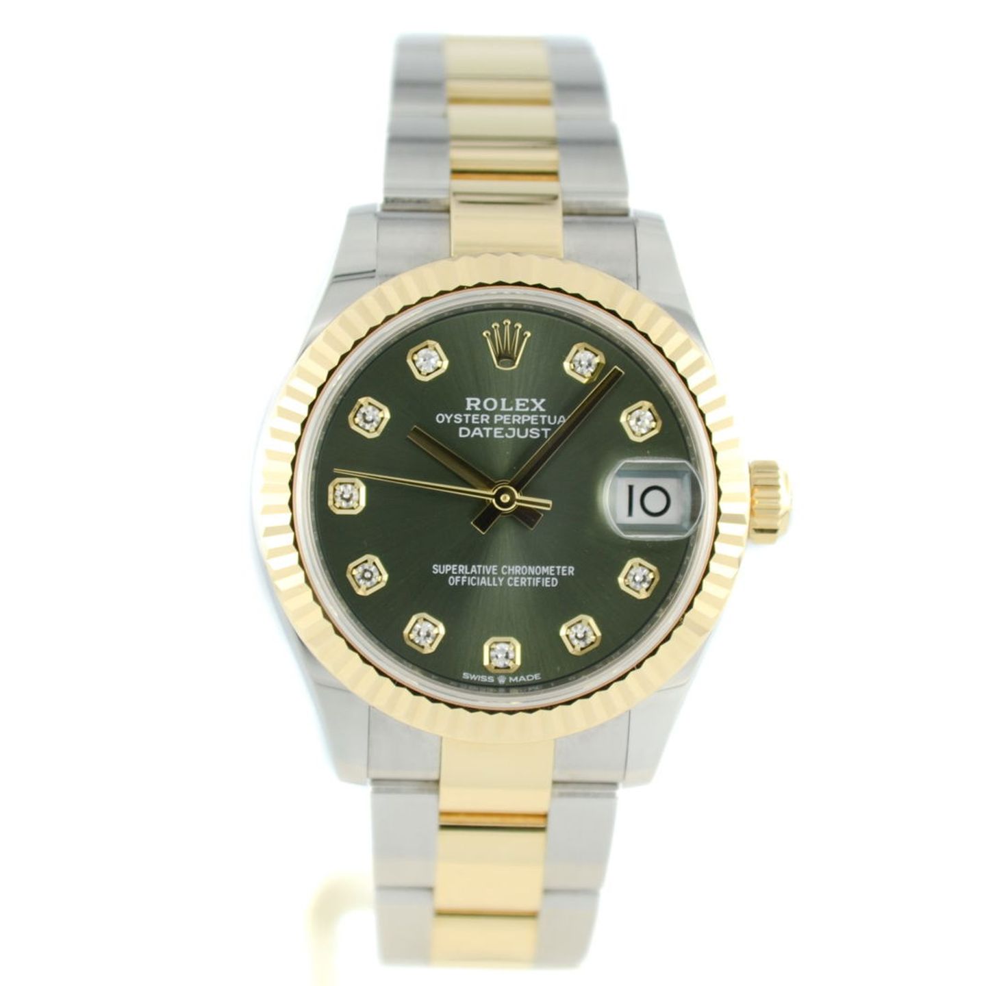 Rolex Datejust 31 278273 (2021) - Groen wijzerplaat 31mm Goud/Staal (1/7)