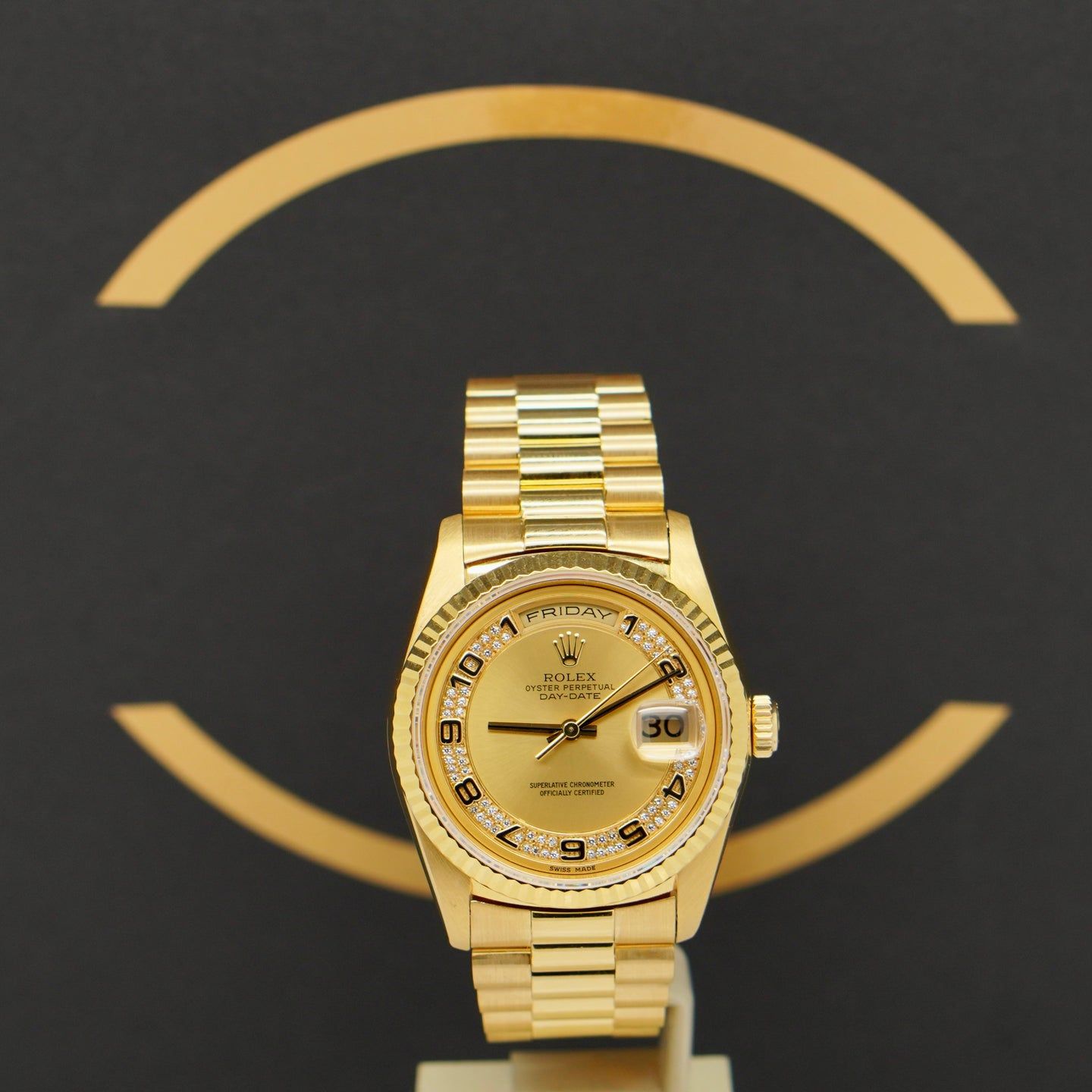 Rolex Day-Date 36 18238 (1989) - Goud wijzerplaat 36mm Geelgoud (1/7)