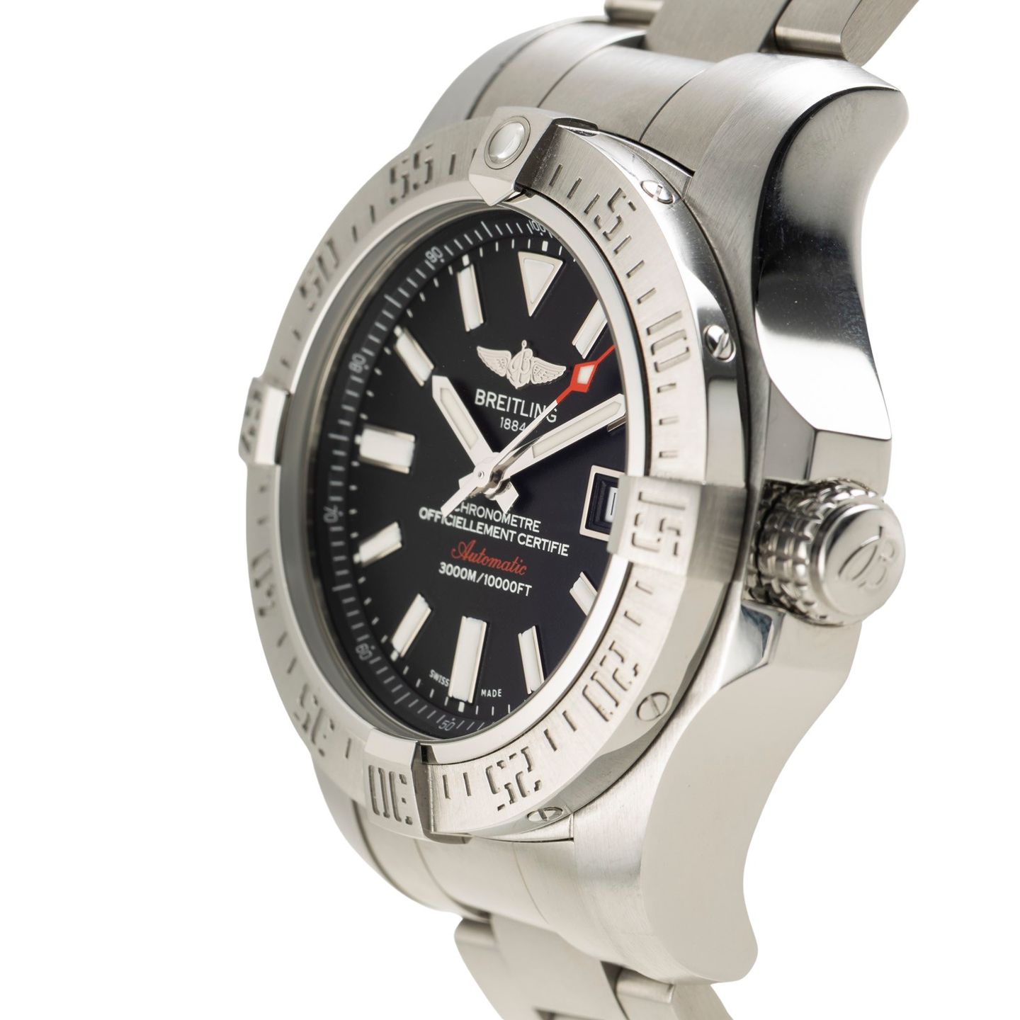 Breitling Avenger II Seawolf A17331101B1A1 (Unknown (random serial)) - Black dial 45 mm Steel case (6/8)