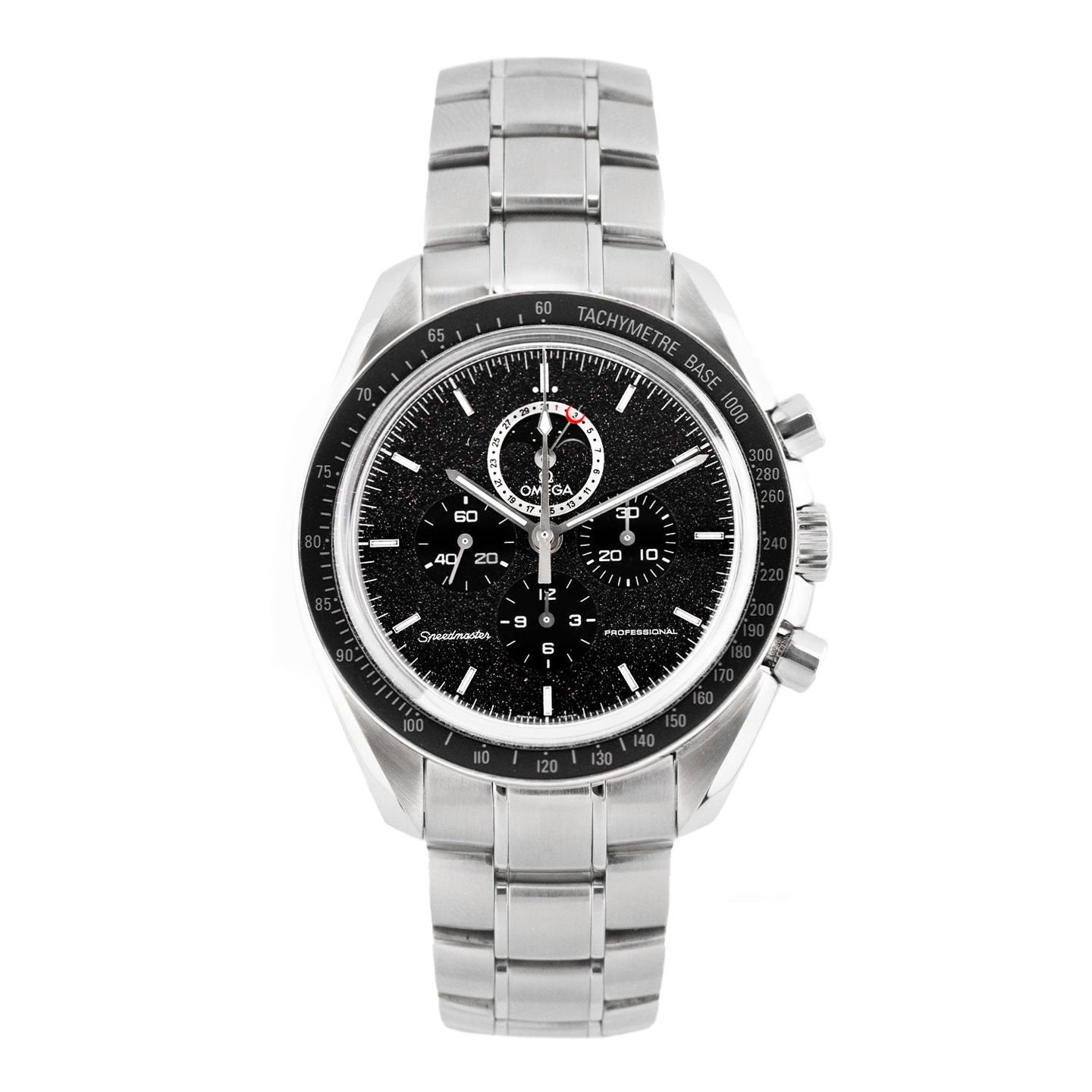 Omega Speedmaster Professional Moonwatch Moonphase 311.33.44.32.01.001 (2018) - Black dial 44 mm Steel case (1/8)