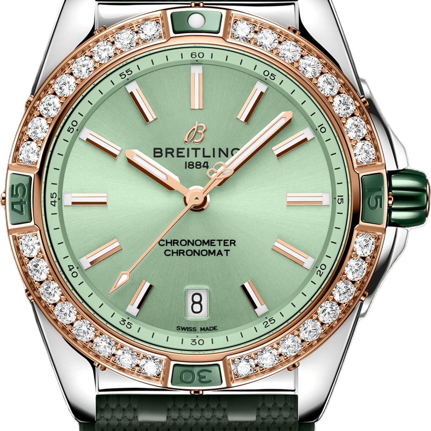 Breitling Chronomat 38 U17356531L1S1 (2026) - Pink dial 38 mm Gold/Steel case (1/1)