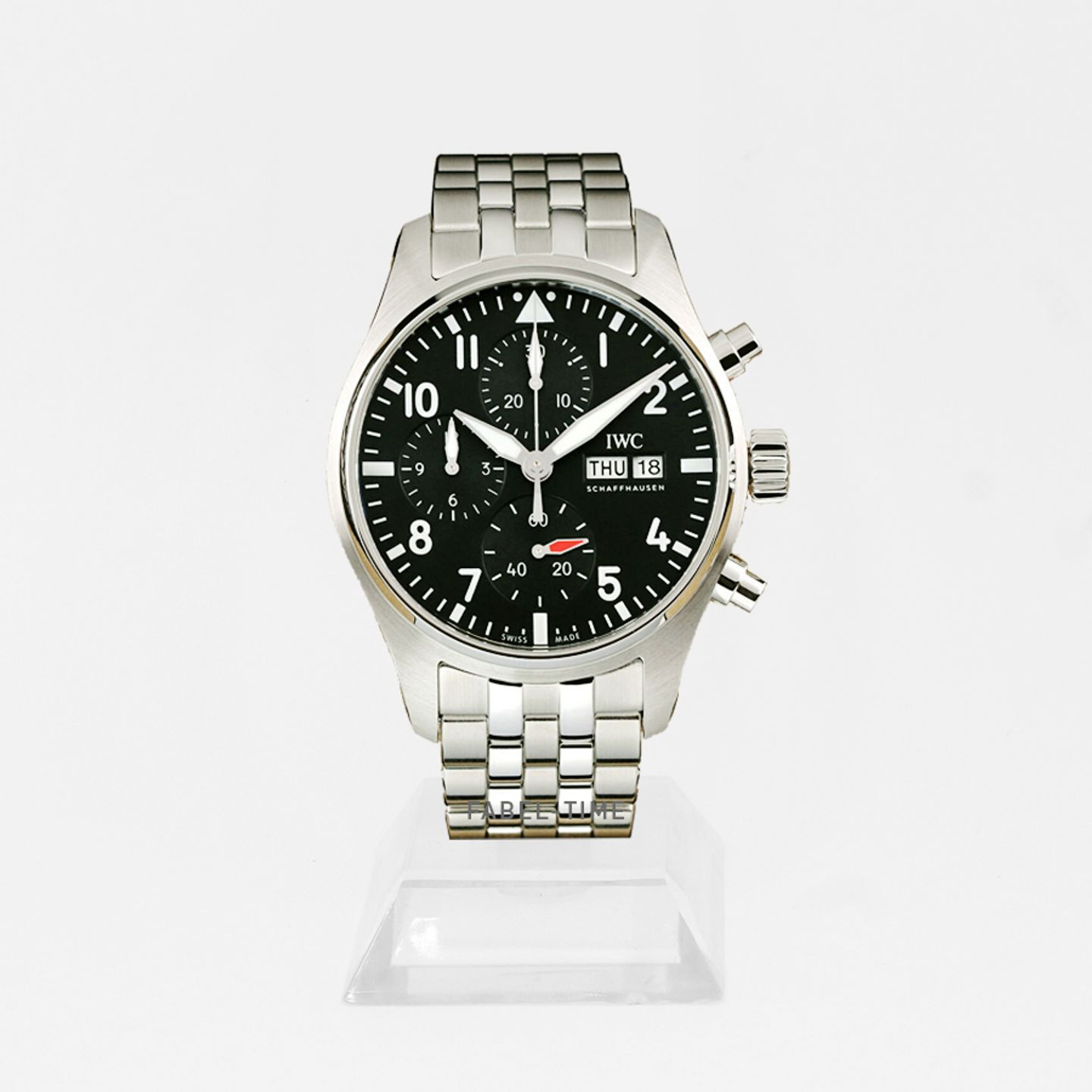 IWC Pilot Chronograph IW388113 (2024) - Zwart wijzerplaat 41mm Staal (1/1)