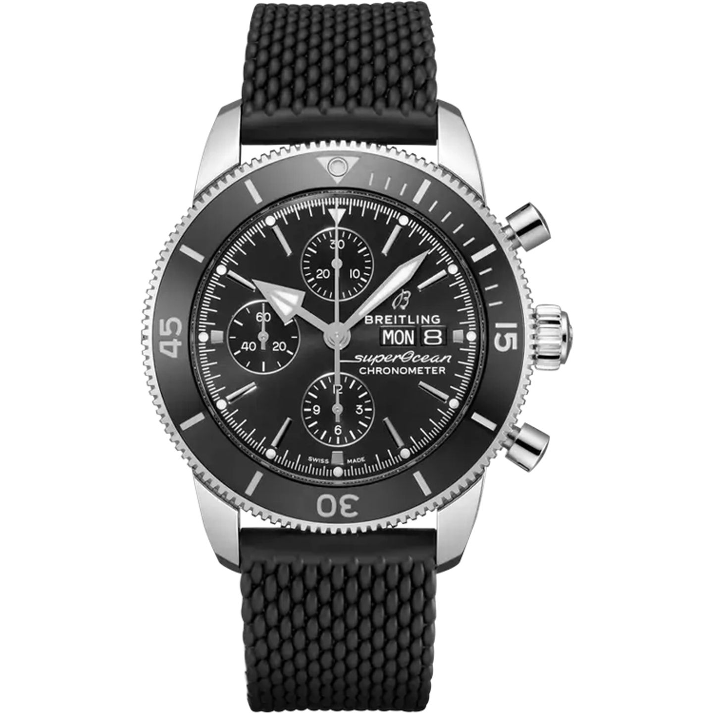 Breitling Superocean Heritage II Chronograph A13313121B1S1 (2026) - Zwart wijzerplaat 44mm Staal (1/1)