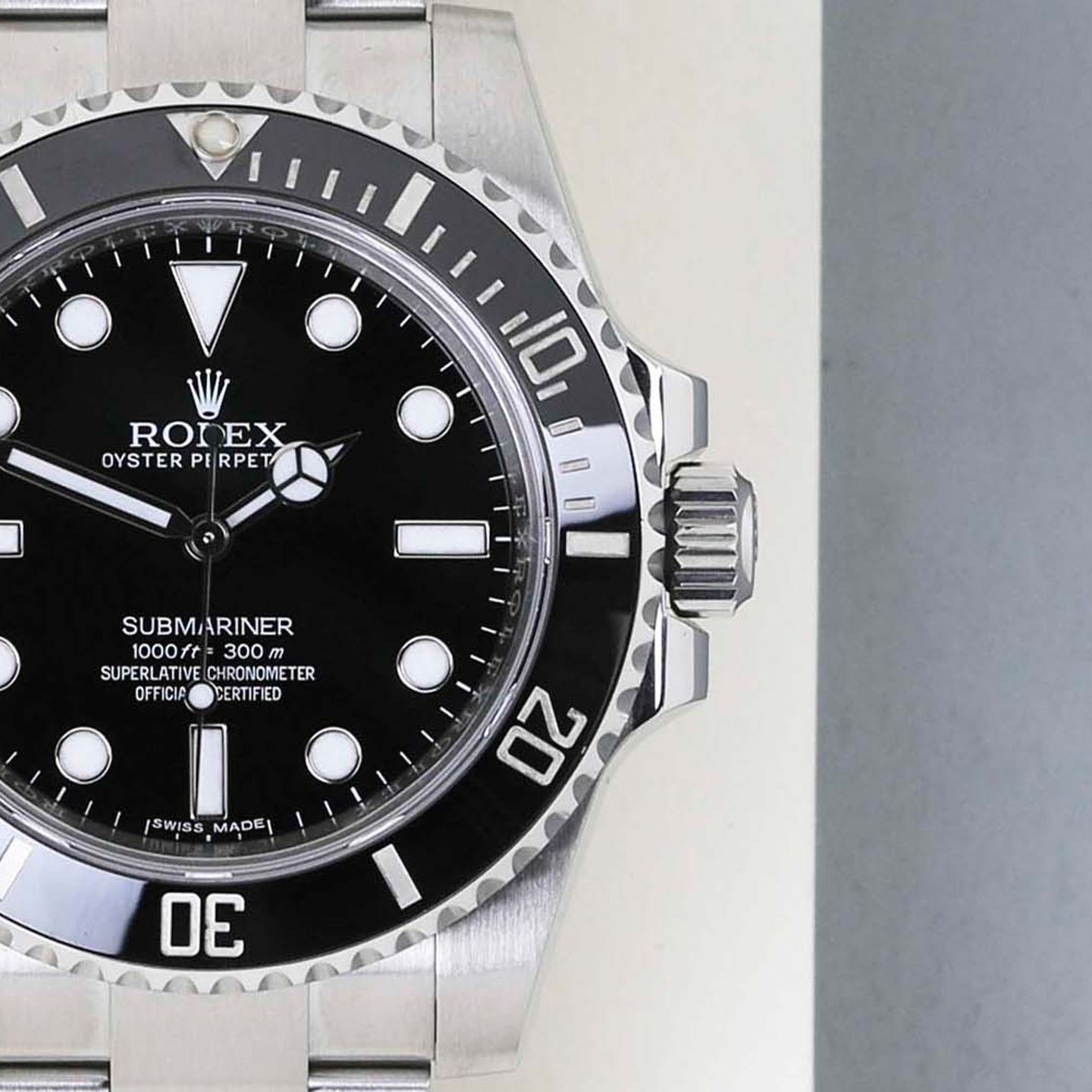 Rolex Submariner No Date 114060 (2016) - Zwart wijzerplaat 40mm Staal (5/8)