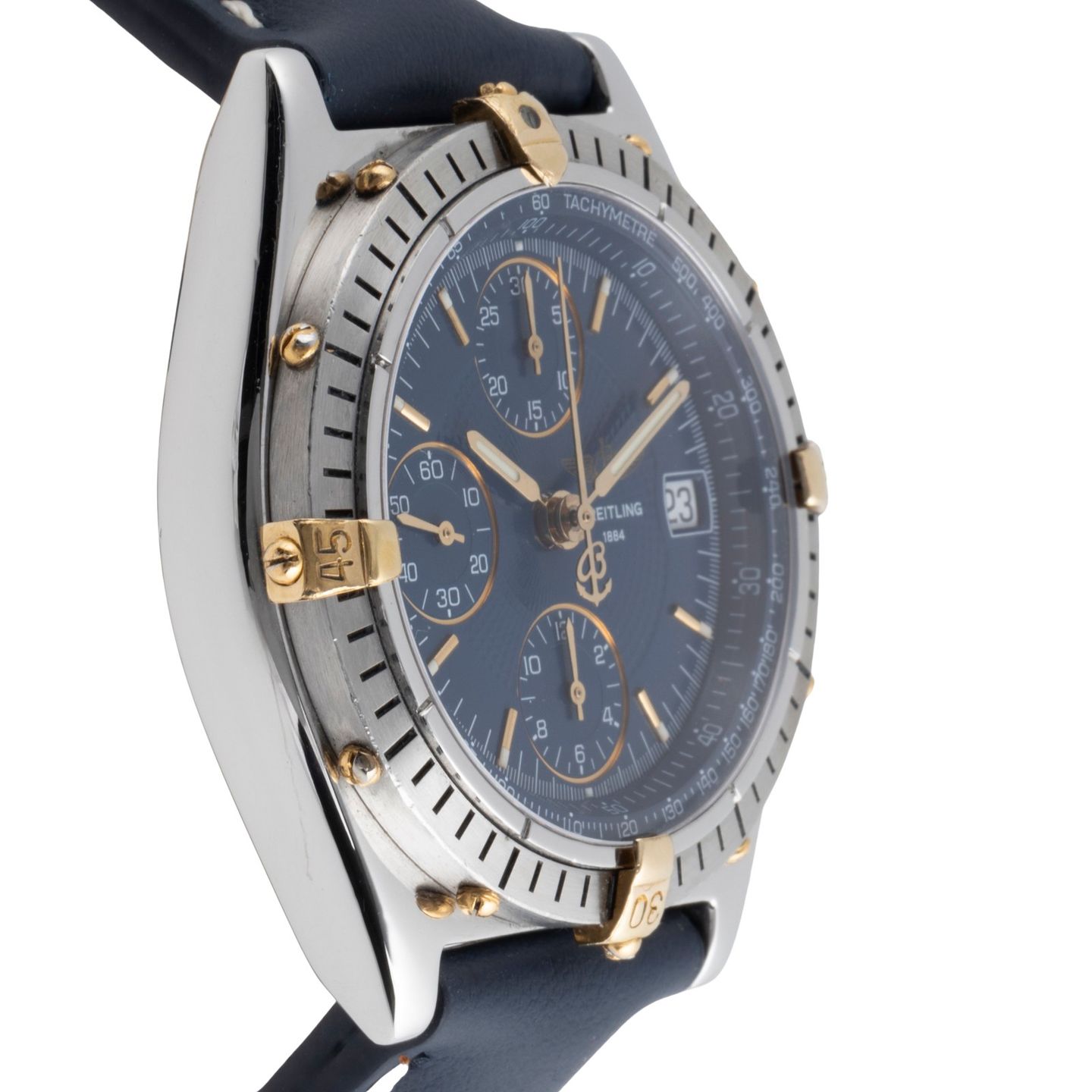 Breitling Chronomat B13047 (1995) - Blue dial 45 mm Steel case (7/8)