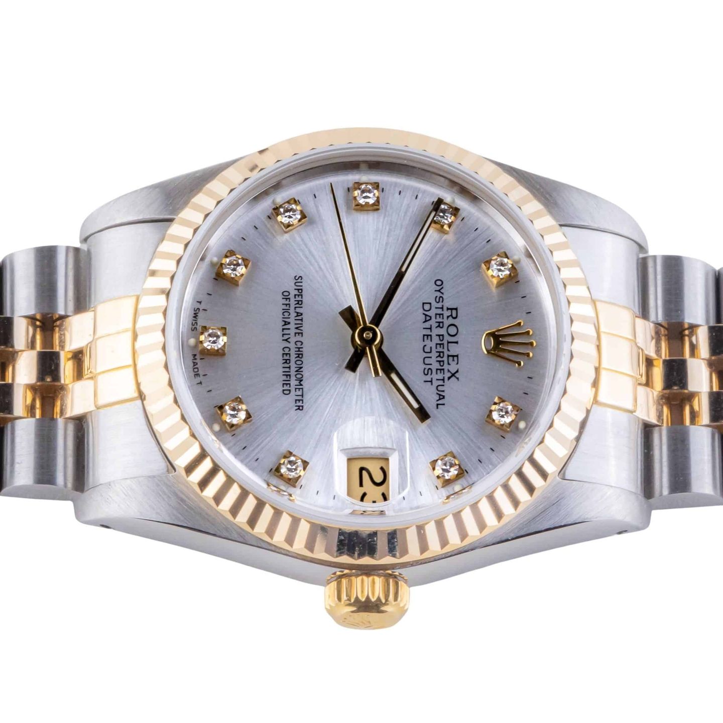 Rolex Datejust 31 68273 (1988) - Silver dial 31 mm Gold/Steel case (6/8)