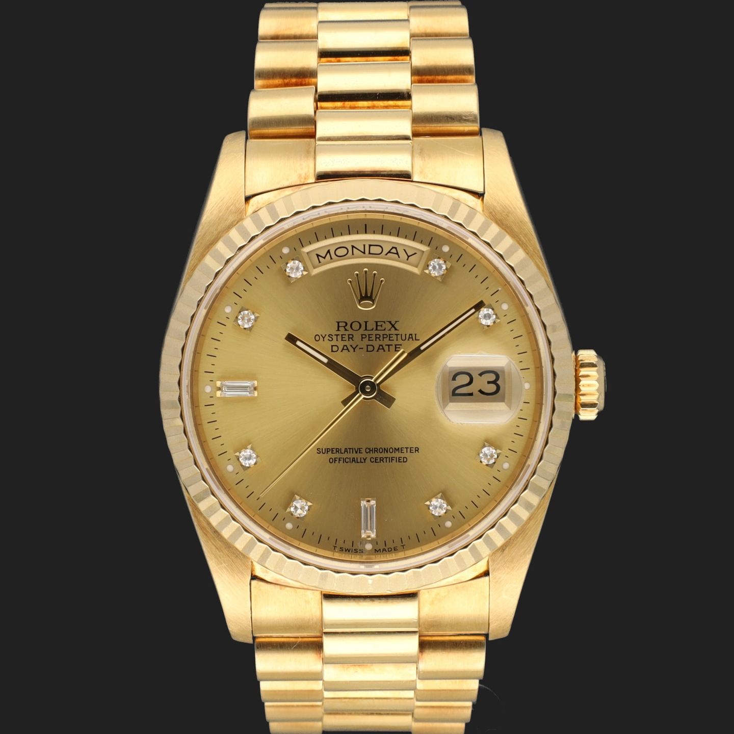 Rolex Day-Date 36 18238 (1993) - 36 mm Yellow Gold case (3/8)
