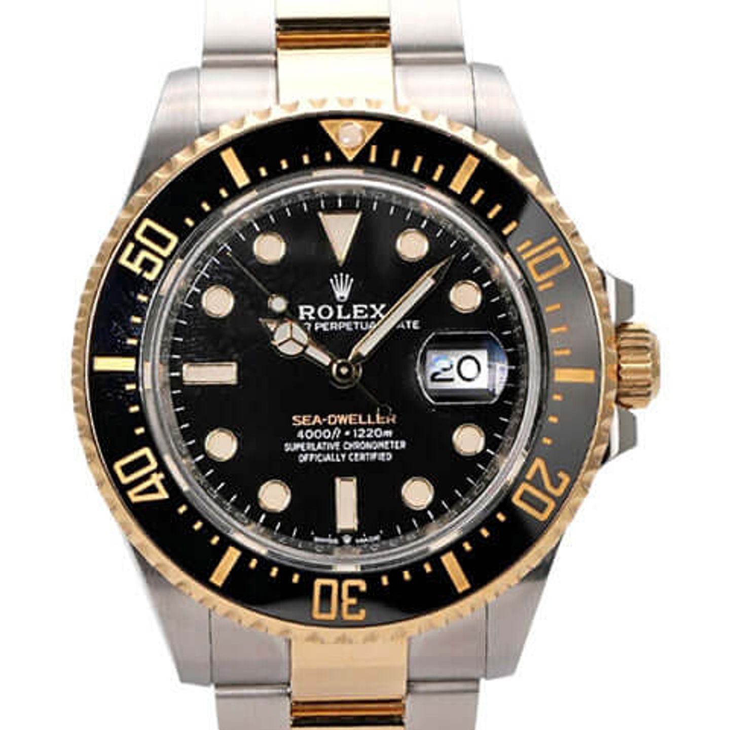 Rolex GMT-Master II 126718GRNR (2022) - Zwart wijzerplaat 40mm Geelgoud (1/8)