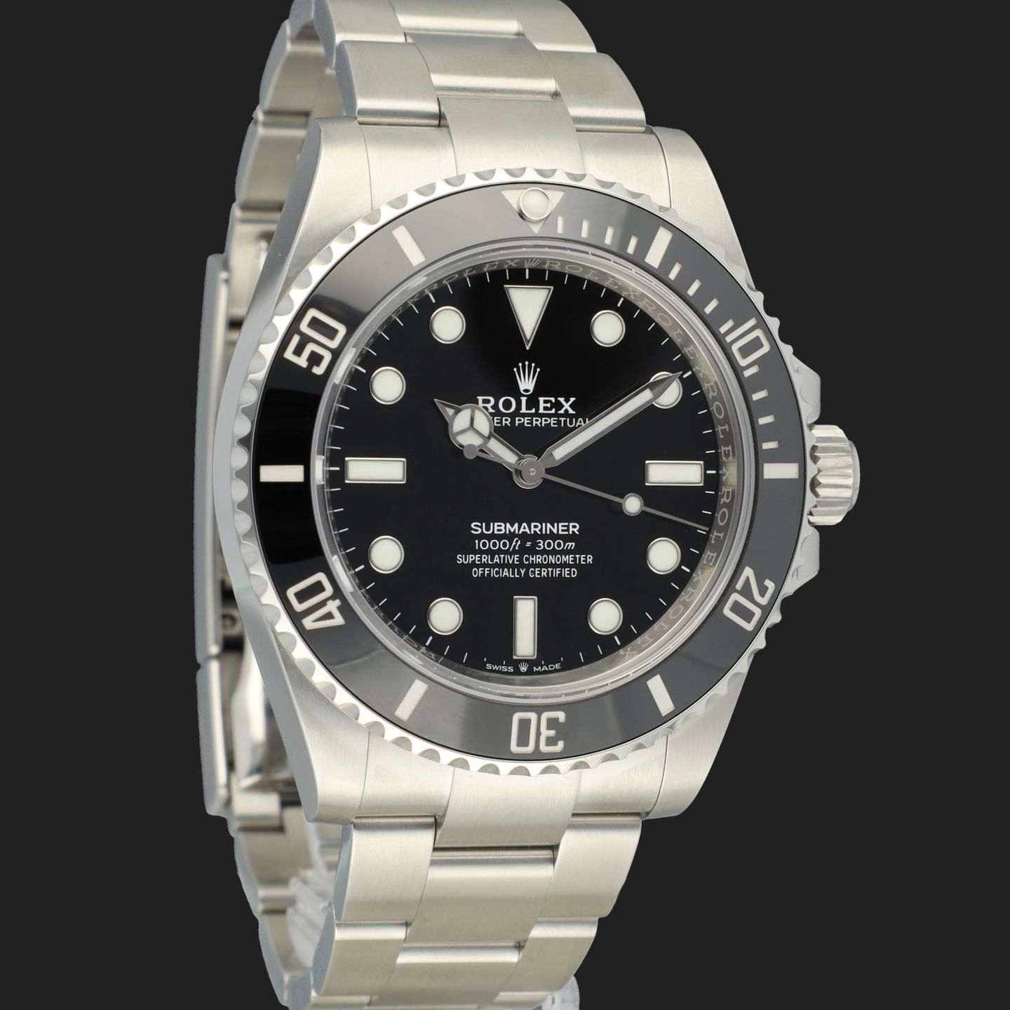 Rolex Submariner No Date 124060 (2023) - Zwart wijzerplaat 41mm Staal (4/8)