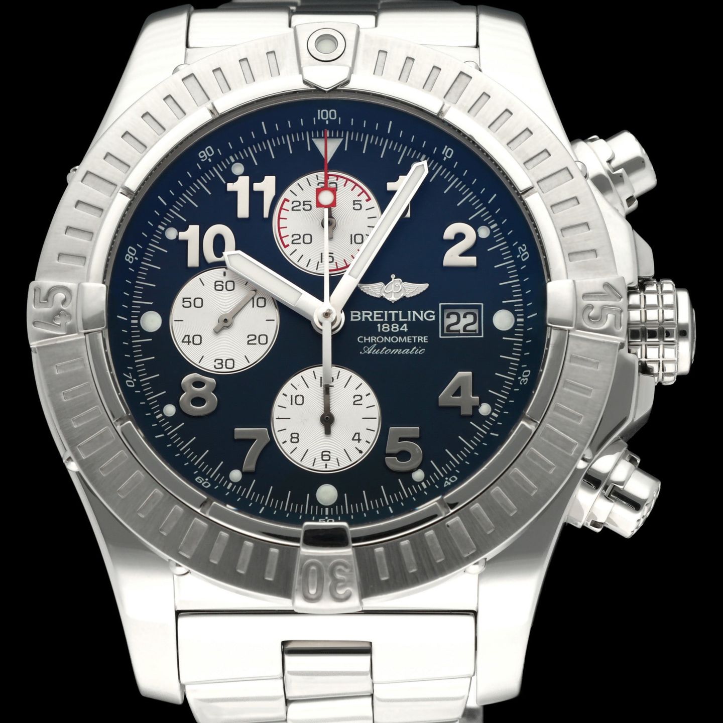 Breitling Super Avenger A13370 (2006) - 48 mm Steel case (1/8)