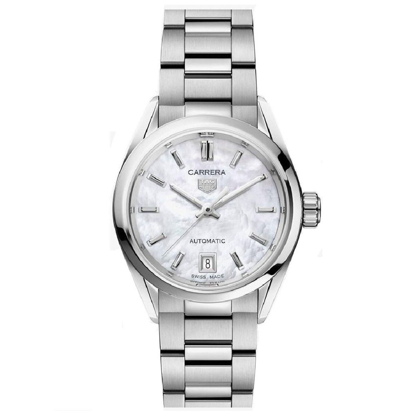 TAG Heuer Carrera Lady WBN2410.BA0621 (2023) - White dial 29 mm Steel case (3/3)
