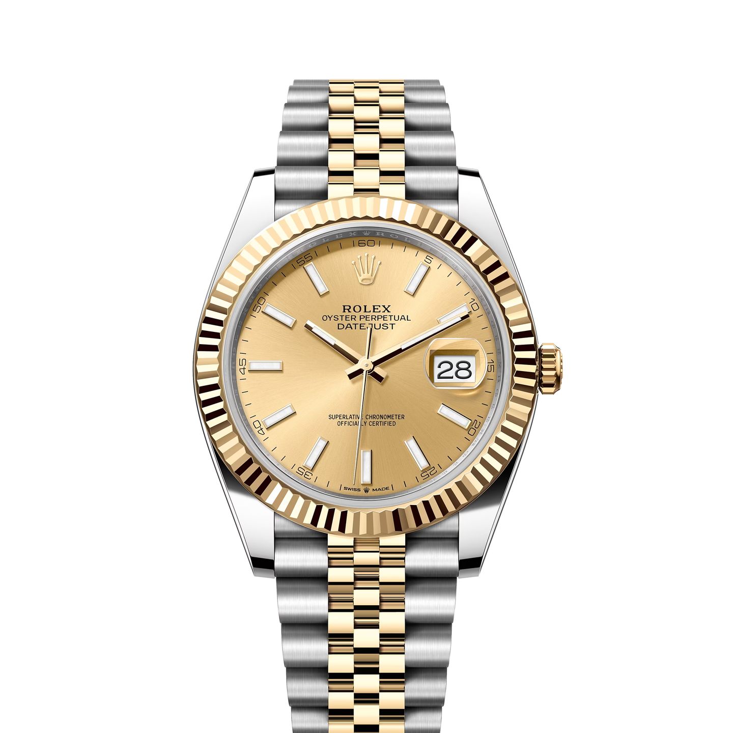 Rolex Datejust 41 126333 (2024) - Champagne dial 41 mm Gold/Steel case (1/1)