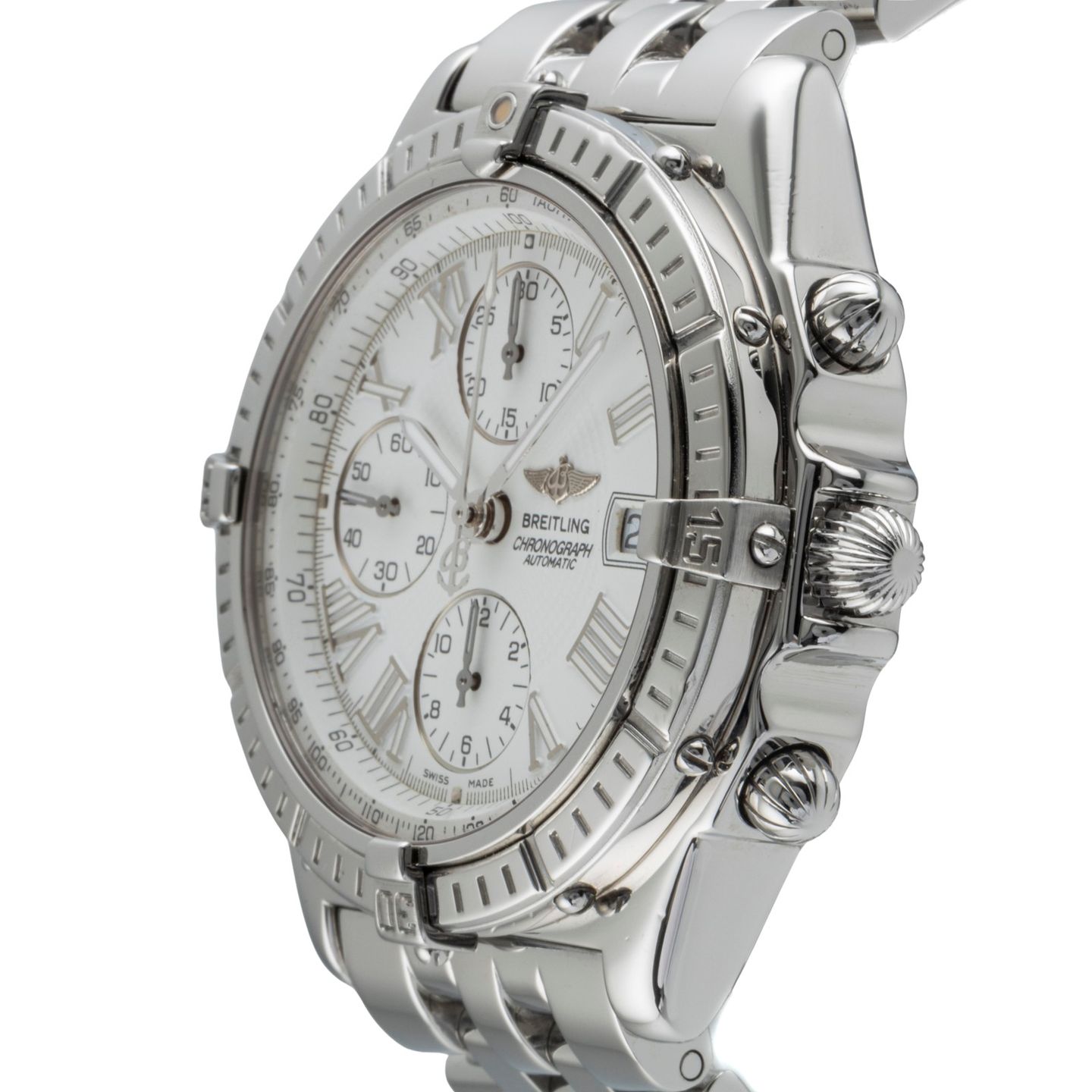 Breitling Crosswind Chronograph A13055 (1997) - 43 mm Steel case (6/8)
