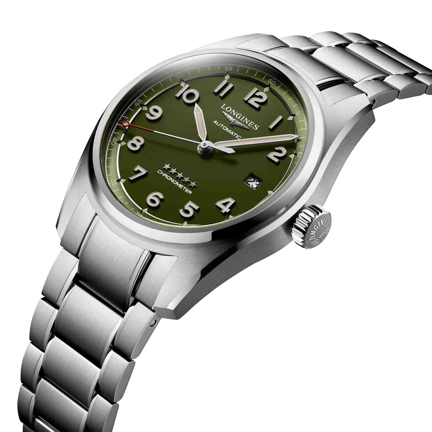 Longines Spirit L3.810.4.03.6 (2024) - Green dial 40 mm Steel case (1/1)