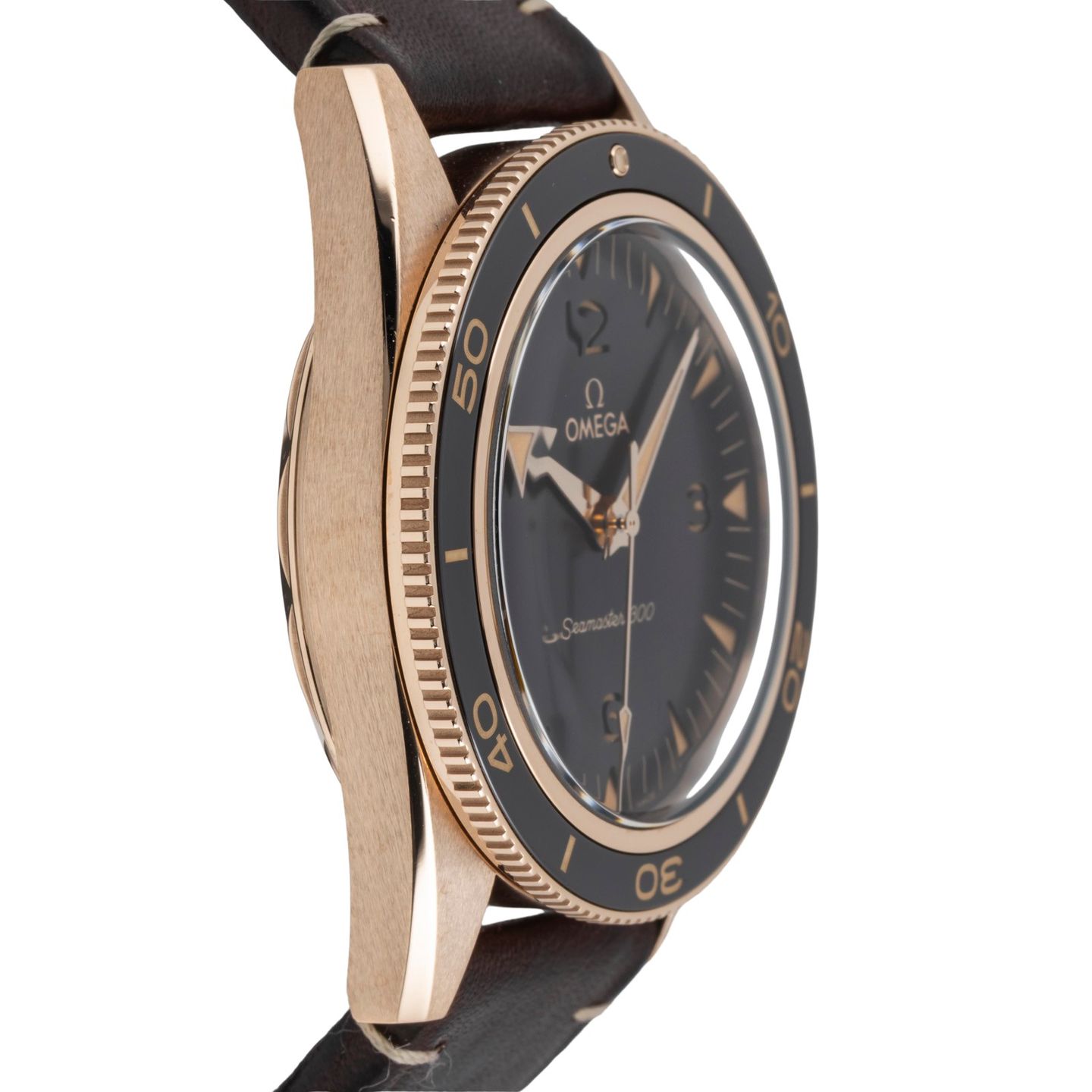 Omega Seamaster 300 234.92.41.21.10.001 (Unknown (random serial)) - Brown dial 41 mm Rose Gold case (7/8)