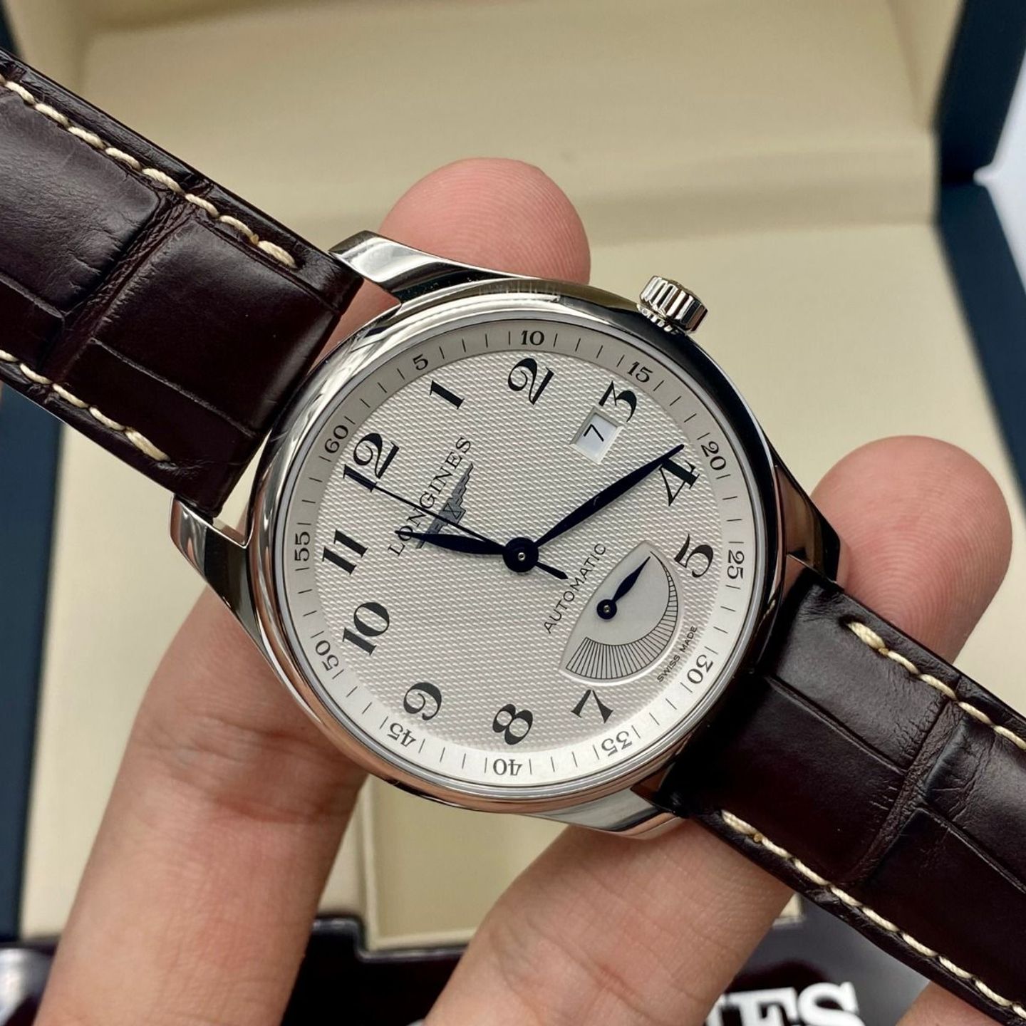 Longines Master Collection L2.908.4.78.3 (2024) - Zilver wijzerplaat 40mm Staal (6/8)