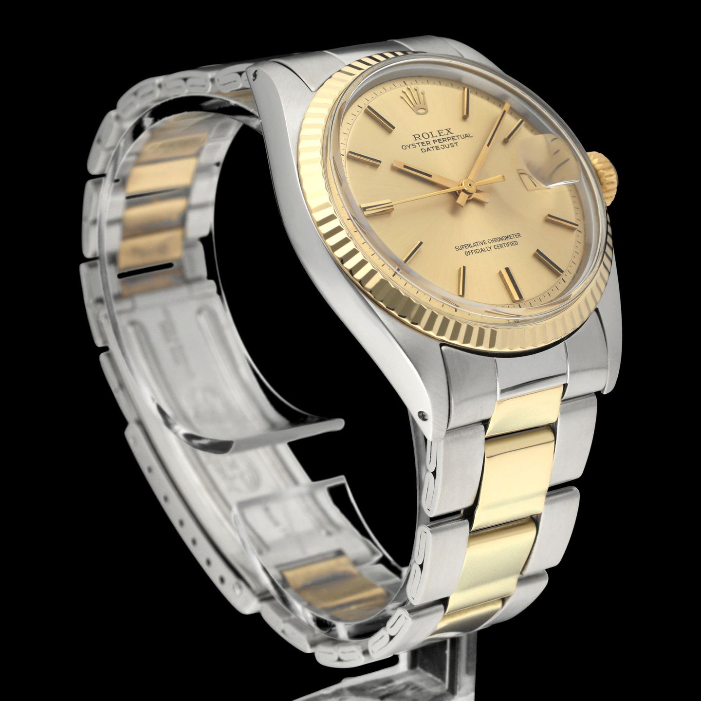 Rolex Datejust 1601 (1971) - Champagne wijzerplaat 36mm Staal (6/8)