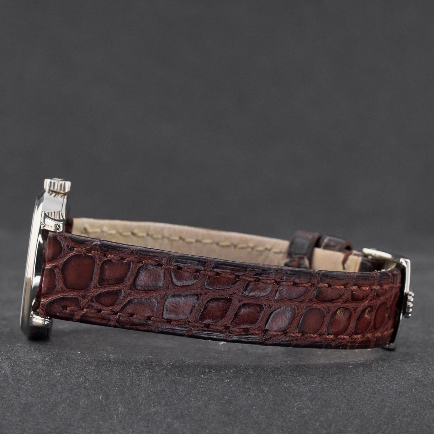 Rolex Cellini 6111 (2011) - Black dial 26 mm White Gold case (5/8)