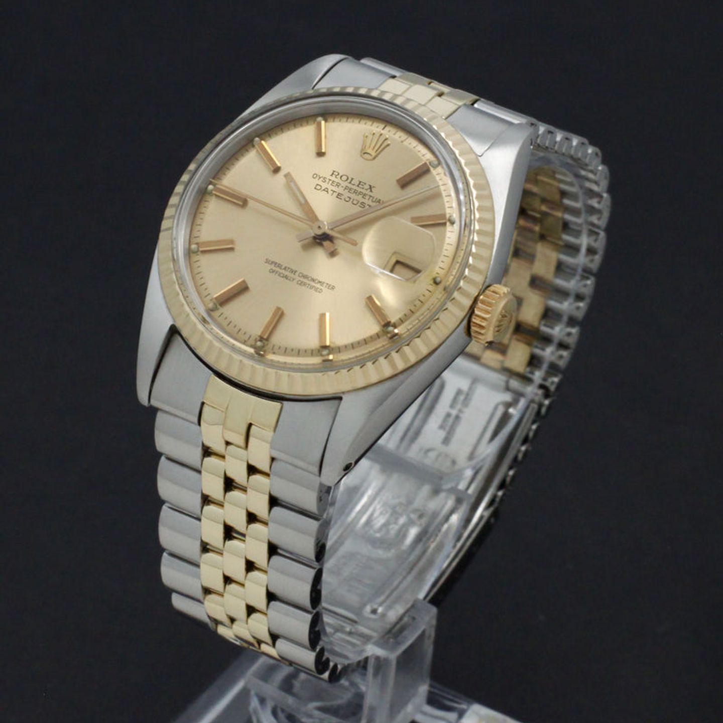Rolex Datejust 1601 (1969) - Gold dial 36 mm Gold/Steel case (5/7)
