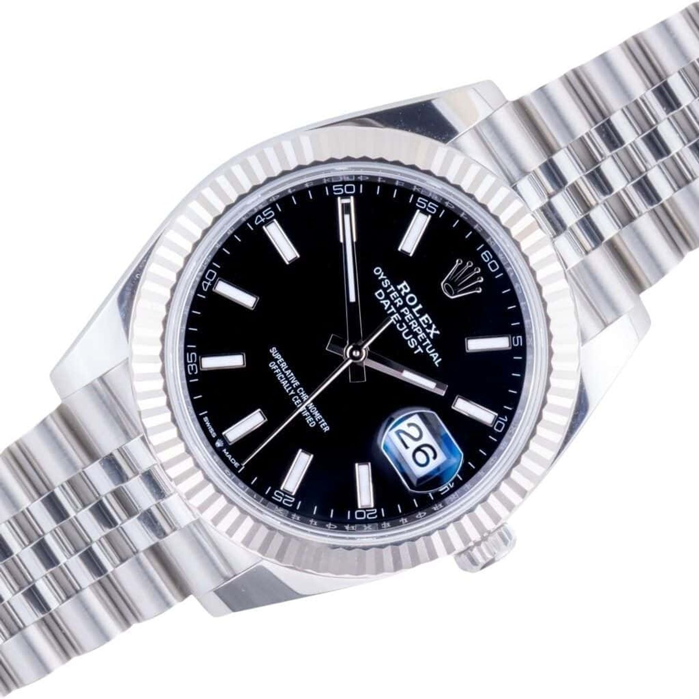 Rolex Datejust 41 126334 (2025) - Zwart wijzerplaat 41mm Staal (1/8)