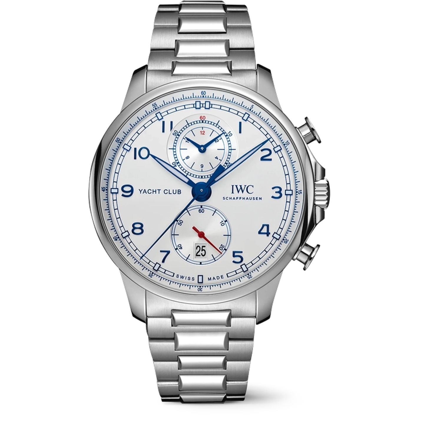 IWC Portuguese Yacht Club Chronograph IW390702 (2025) - Zilver wijzerplaat 45mm Staal (1/1)