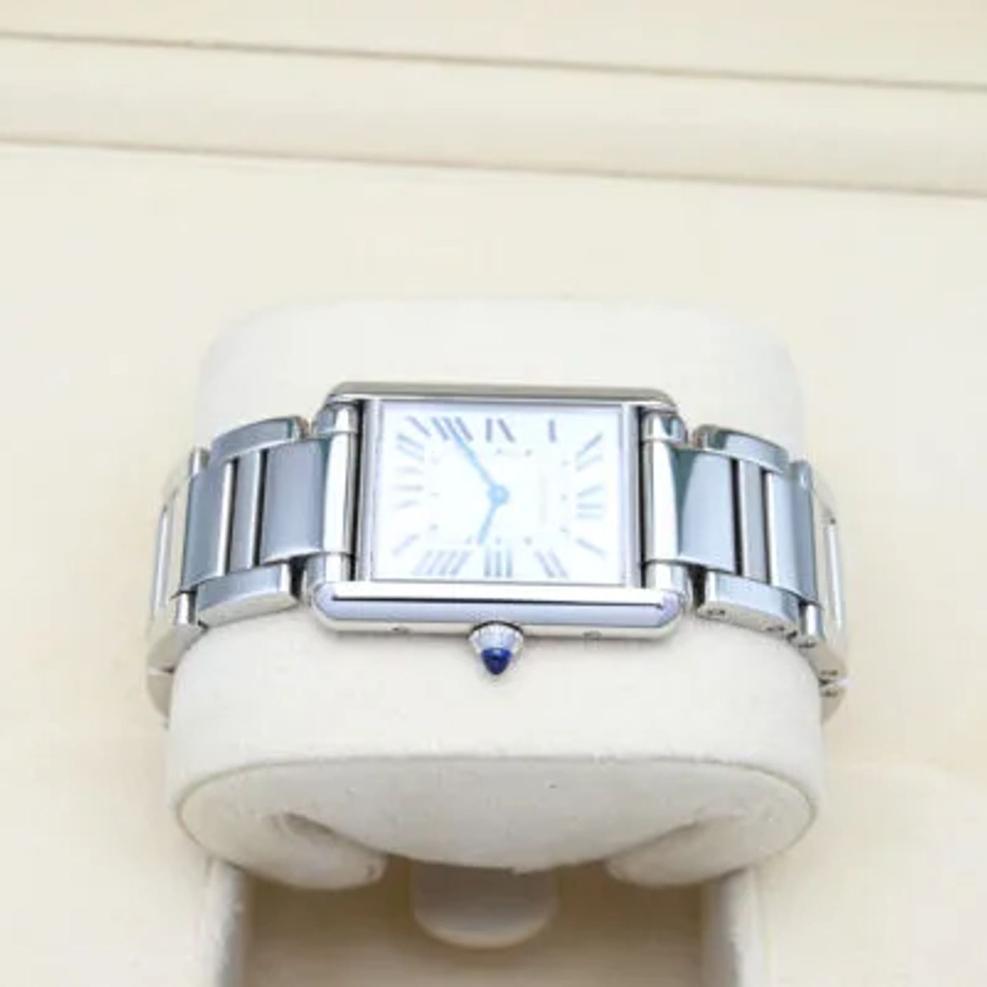 Cartier Tank WSTA0052 (2023) - White dial 34 mm Steel case (4/8)