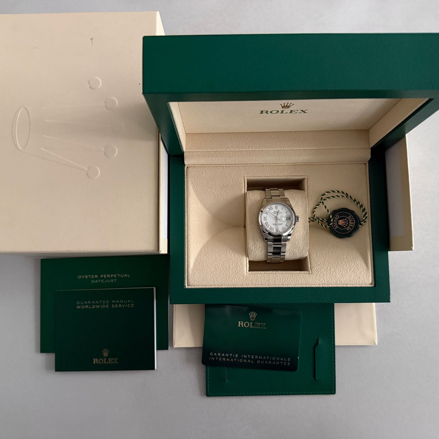 Rolex Datejust 31 278240 (2023) - Wit wijzerplaat 37mm Staal (2/7)