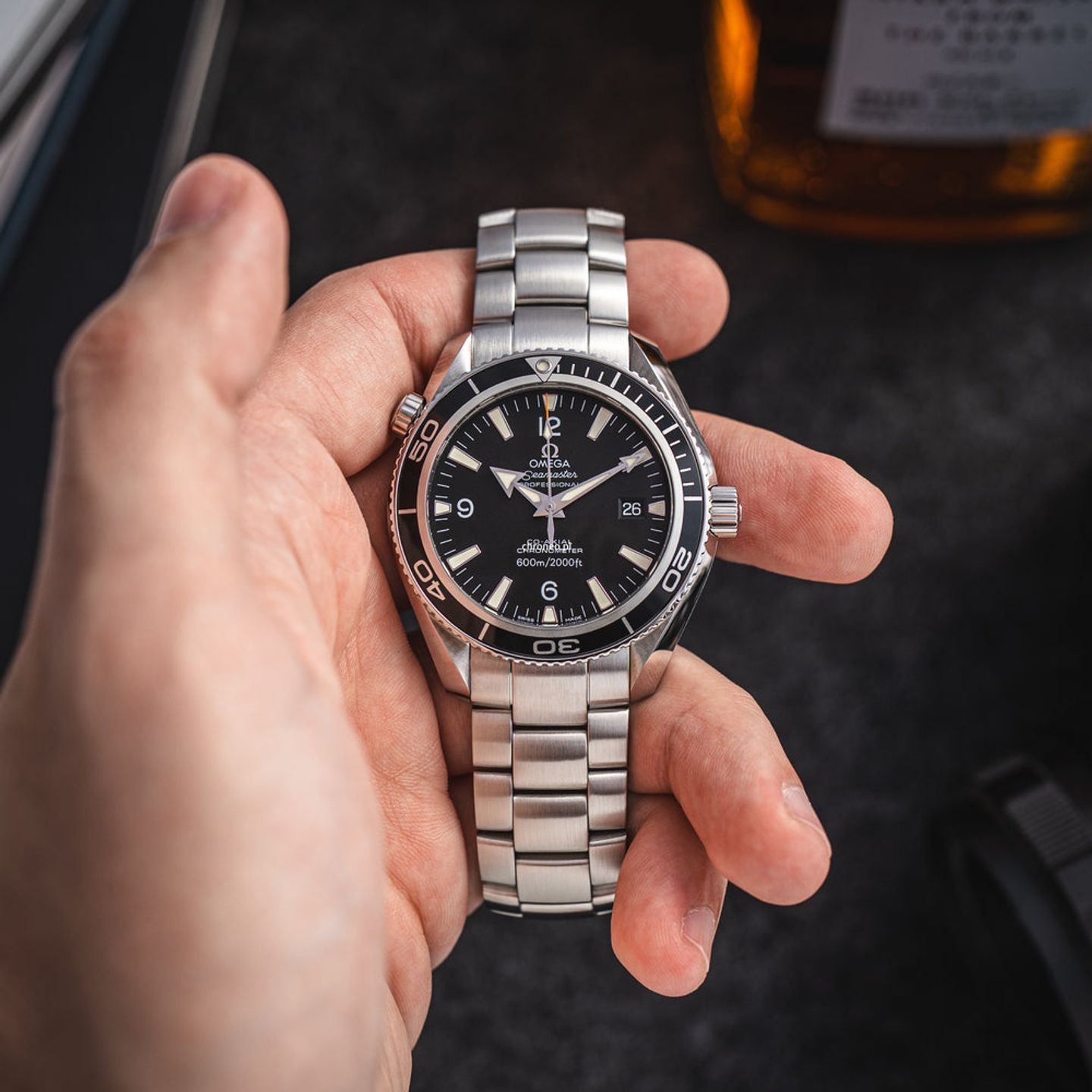 Omega Seamaster Planet Ocean 2201.50.00 (2011) - Zwart wijzerplaat 42mm Staal (3/8)