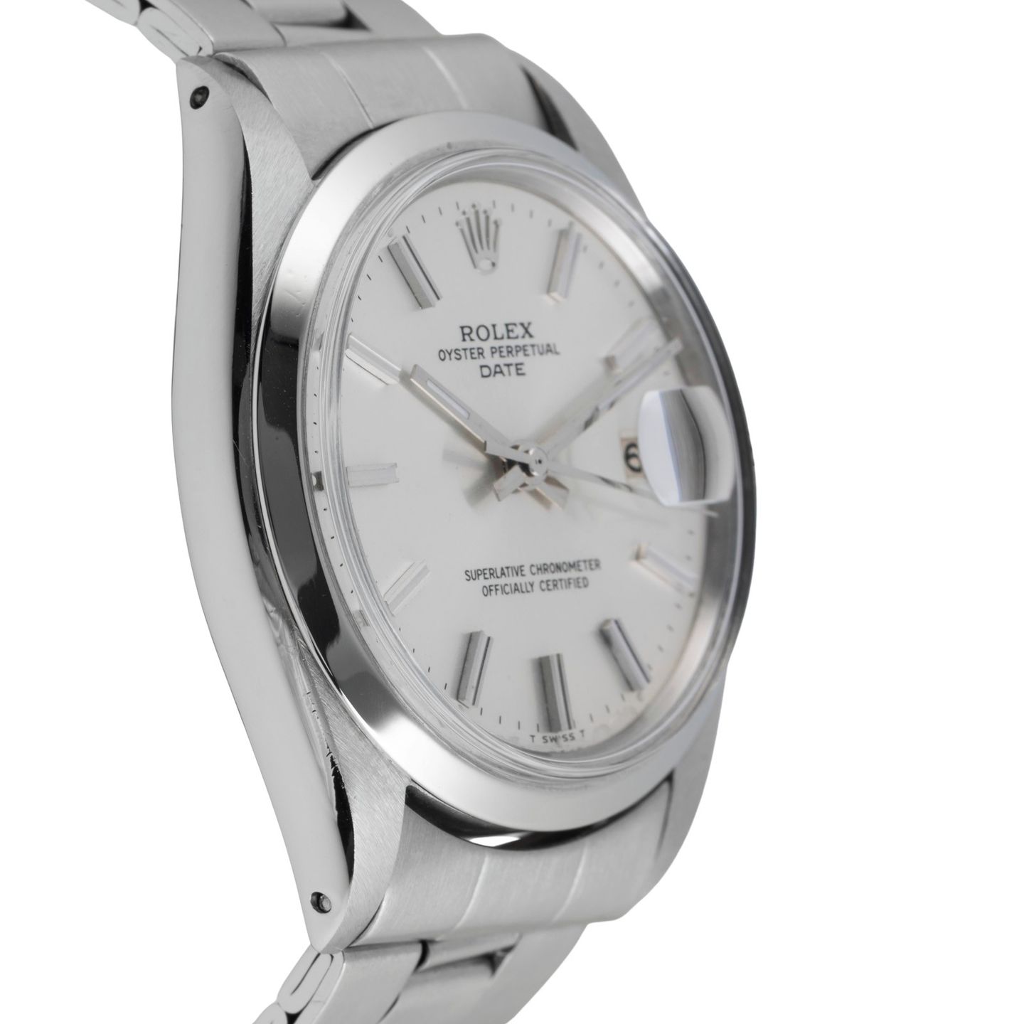Rolex Oyster Perpetual Date 1500 (1969) - Silver dial 34 mm Steel case (7/8)
