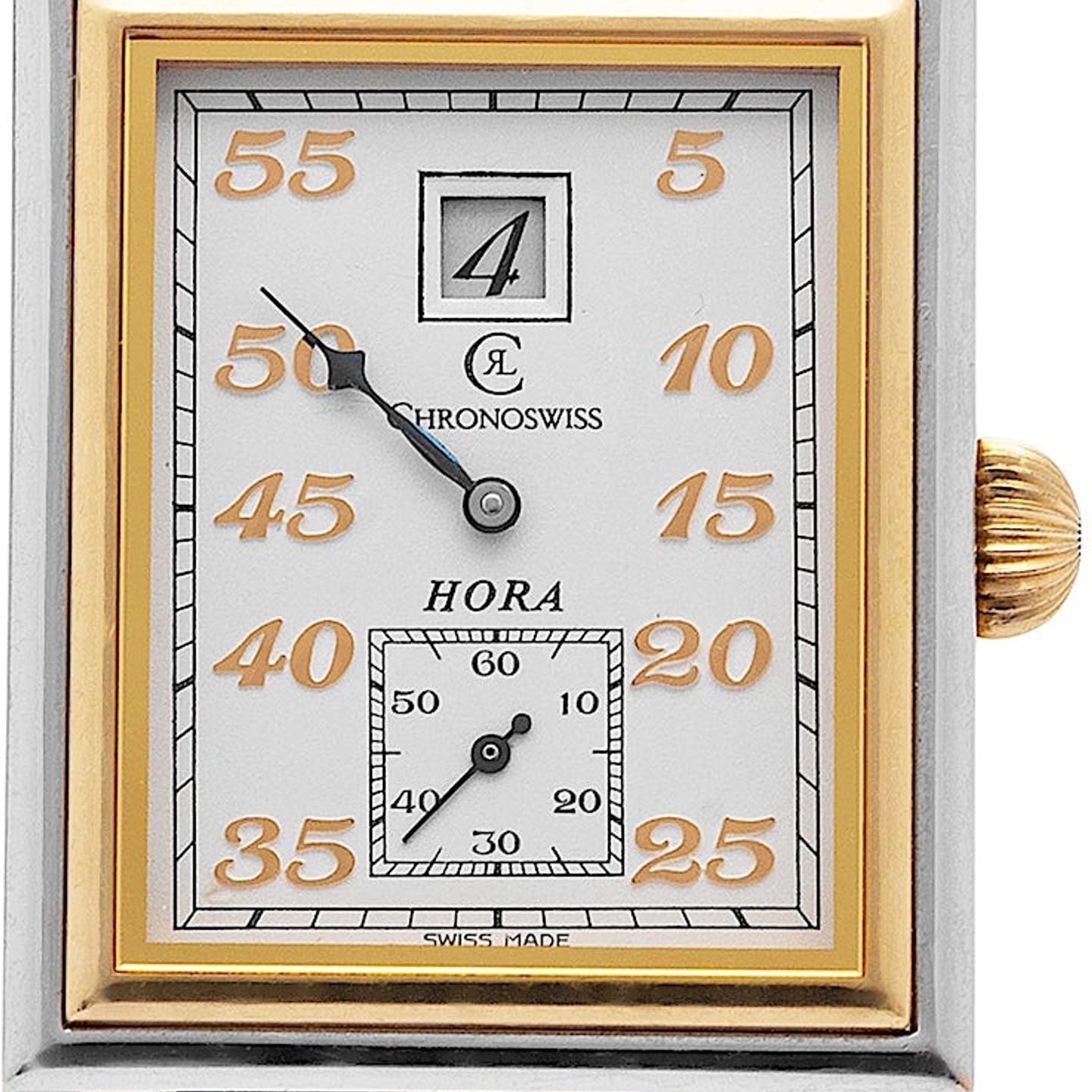 Chronoswiss Régulateur CH-1351 (2001) - White dial 29 mm Gold/Steel case (1/4)