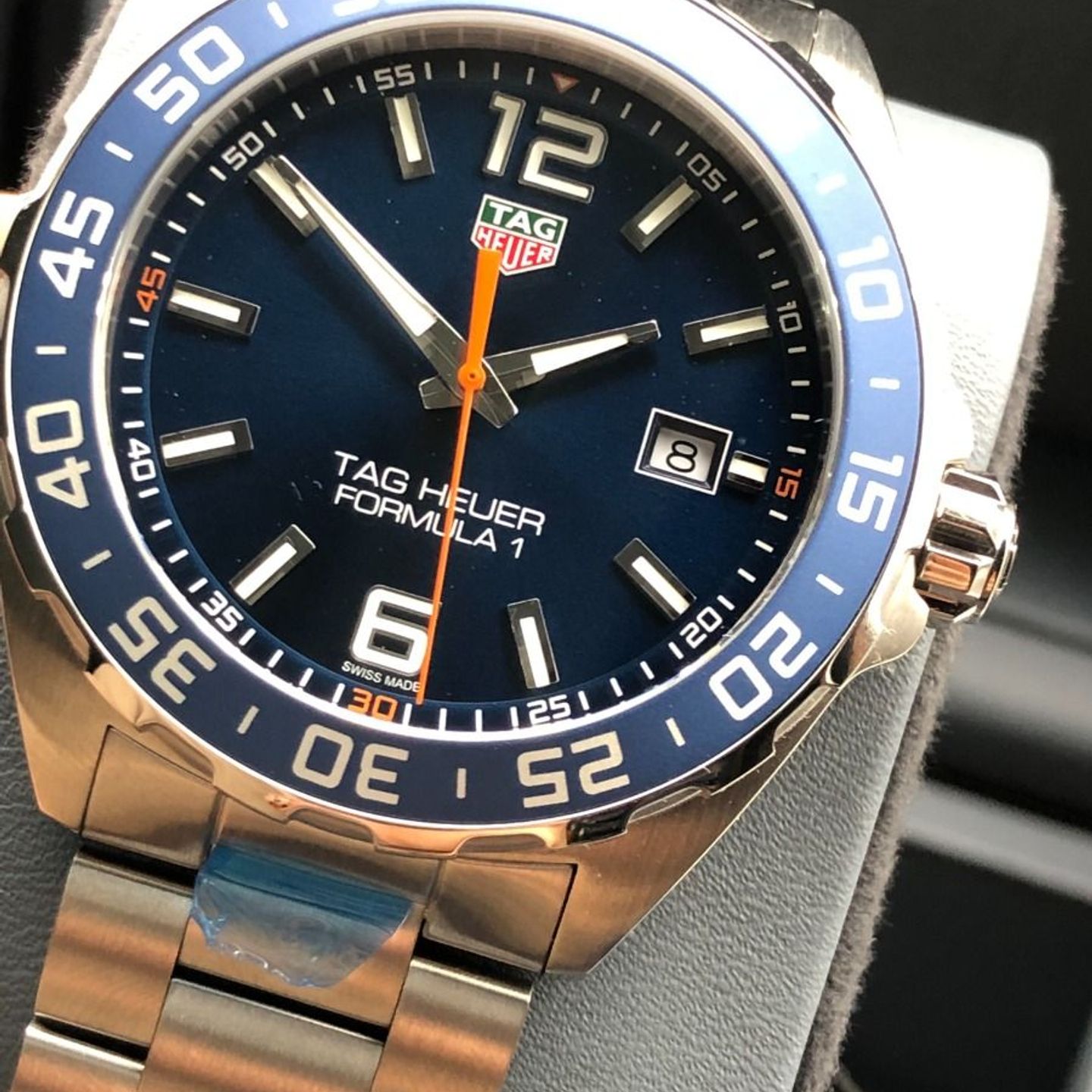 TAG Heuer Formula 1 Quartz WAZ1010.BA0842 (2023) - Blauw wijzerplaat 43mm Staal (4/7)