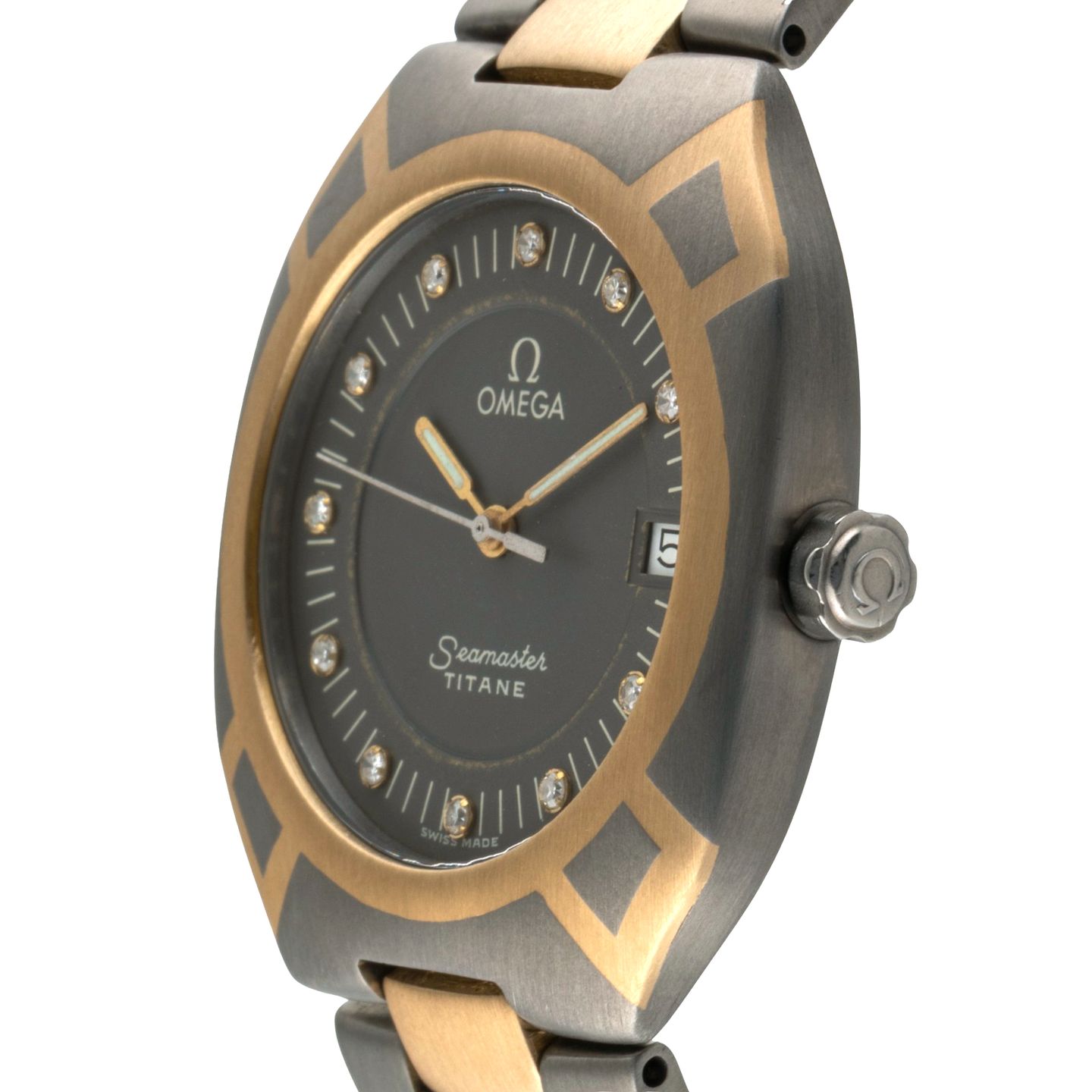 Omega Seamaster 5810.45.00 (Unknown (random serial)) - Black dial 34 mm Titanium case (6/8)