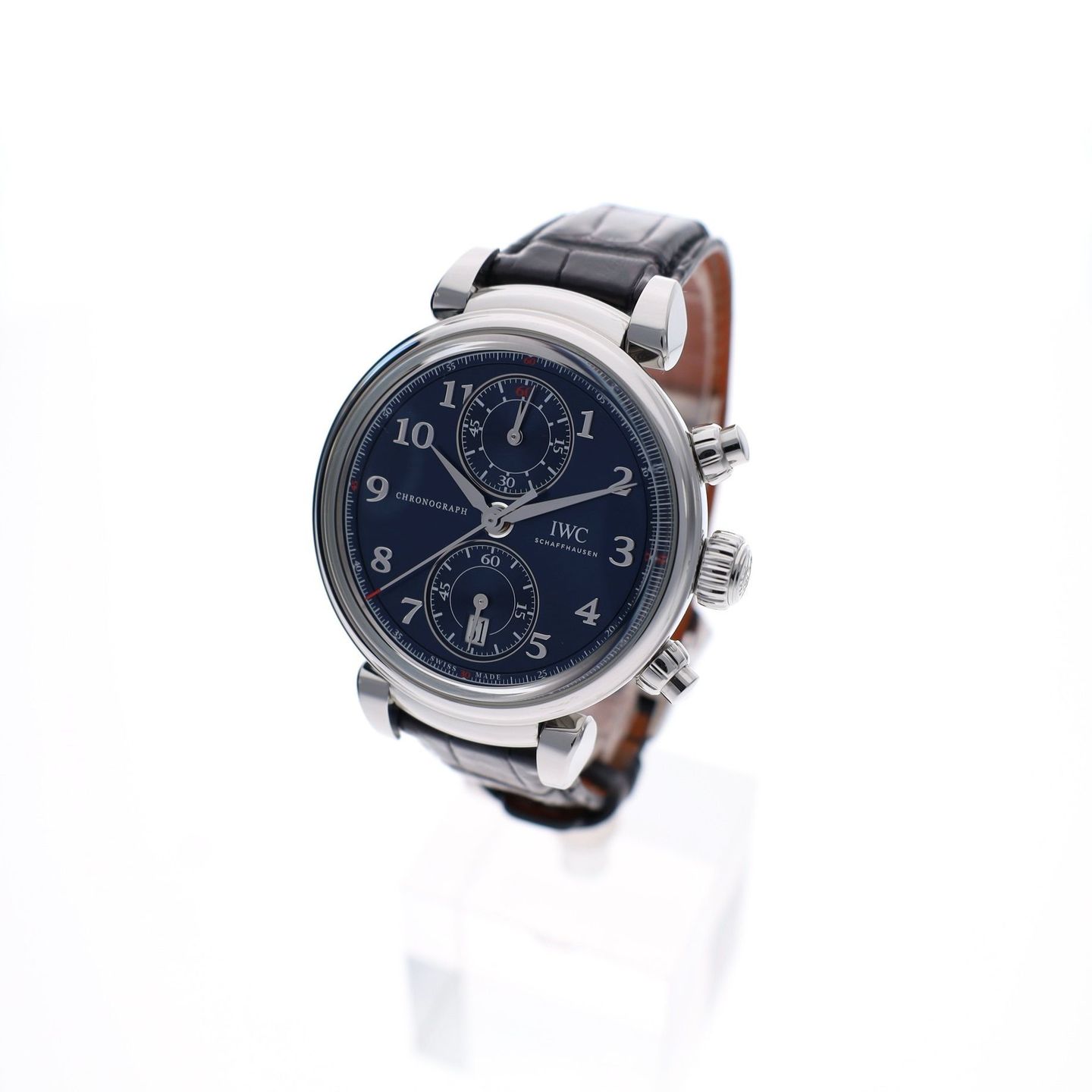 IWC Da Vinci Chronograph IW393402 (Unknown (random serial)) - Blue dial 42 mm Steel case (2/8)