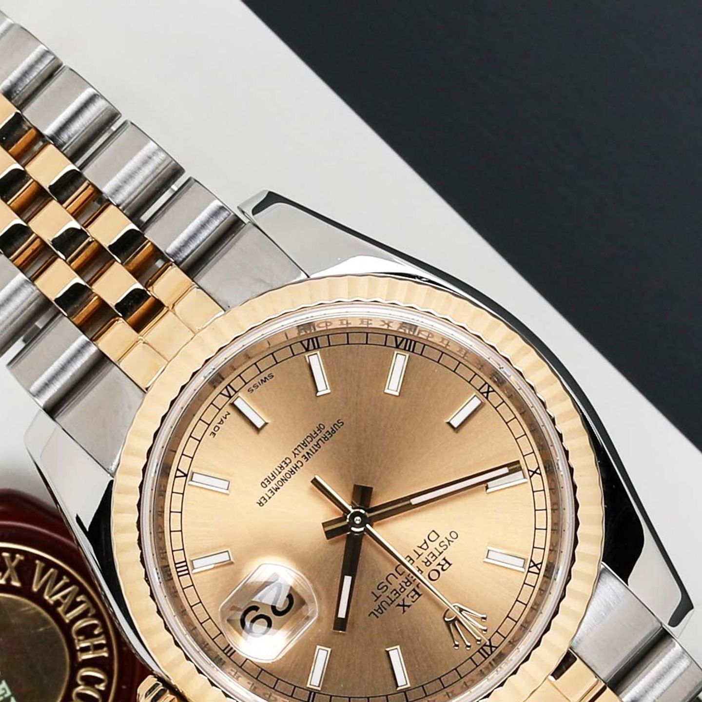 Rolex Datejust 36 116233 (2009) - Champagne dial 36 mm Gold/Steel case (4/8)