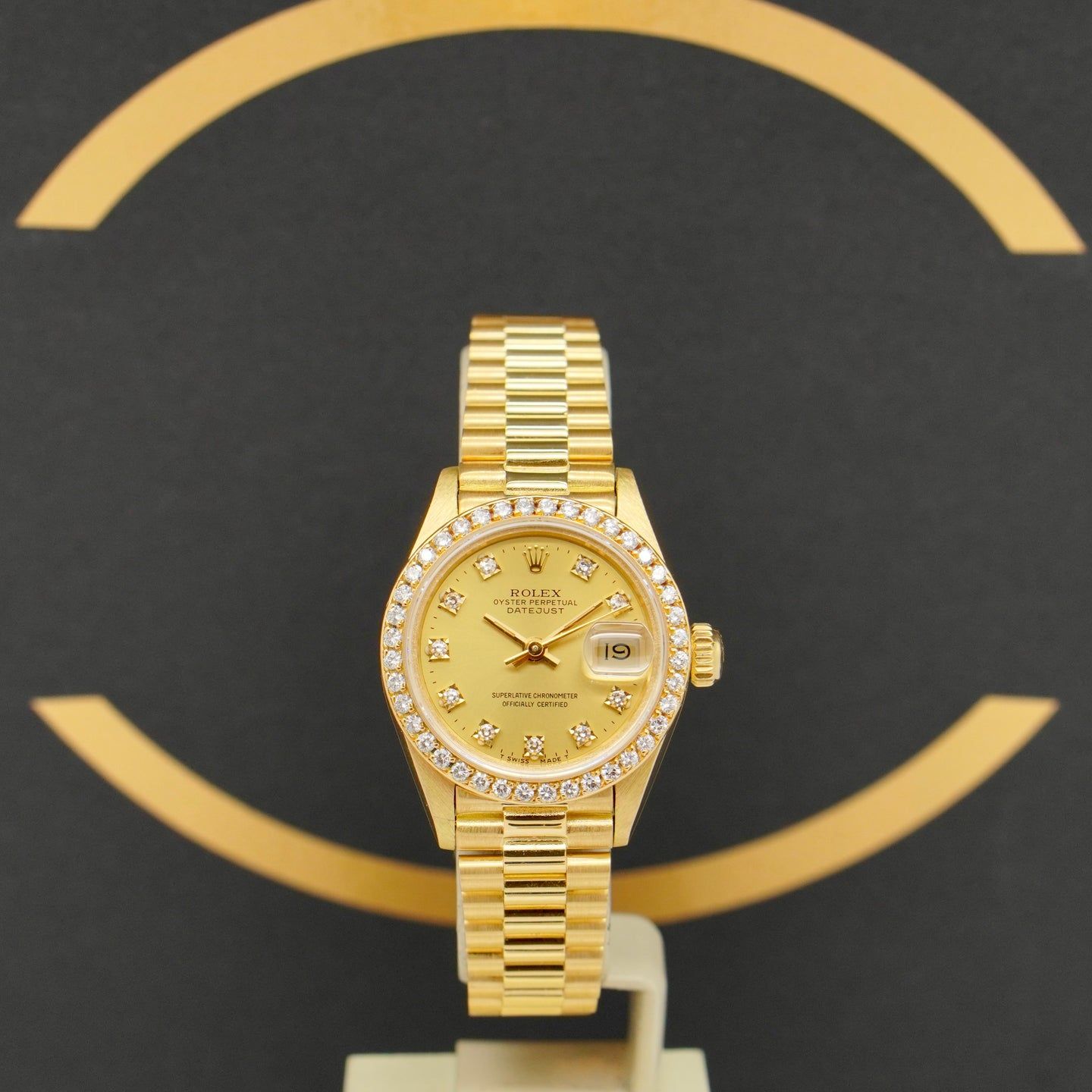 Rolex Lady-Datejust 69178 (1984) - Goud wijzerplaat 26mm Geelgoud (1/6)