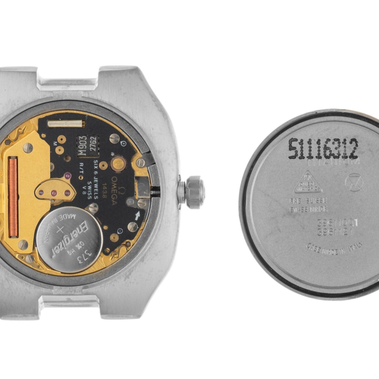 Omega Unknown 3961100.1 (1989) - Grijs wijzerplaat 35mm Titanium (8/8)