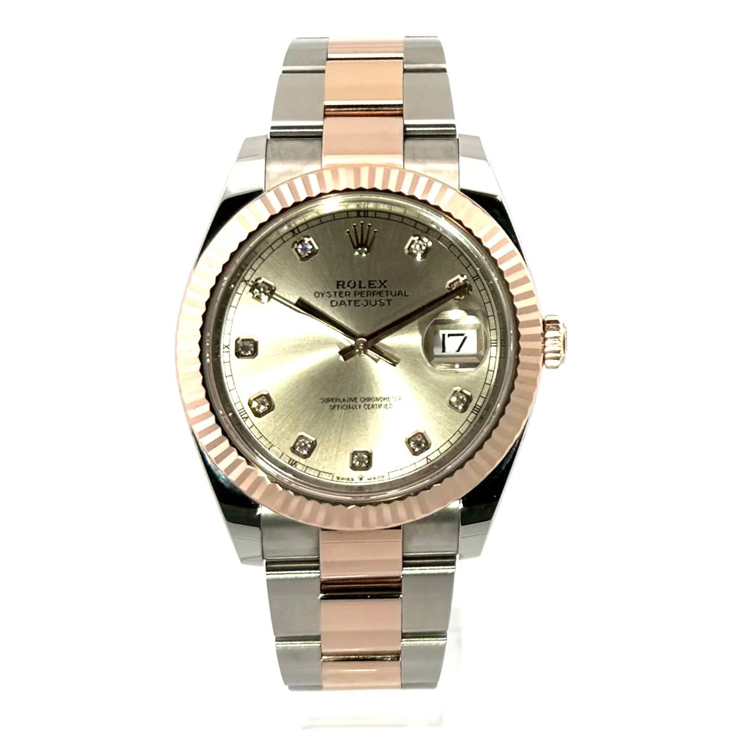 Rolex Datejust 41 126331 (2022) - Roze wijzerplaat 41mm Staal (1/7)