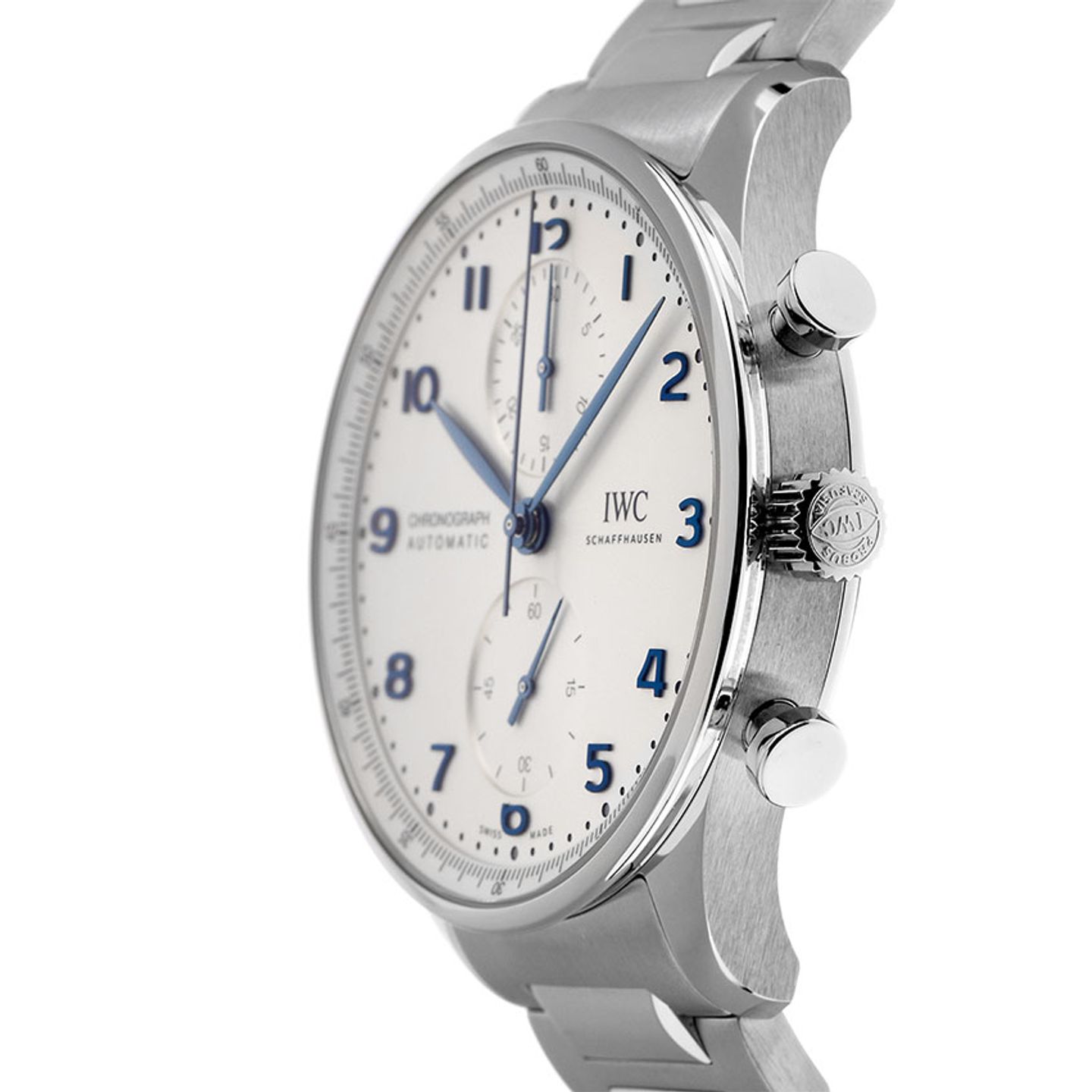 IWC Portuguese Chronograph IW371617 (2025) - Silver dial 41 mm Steel case (4/7)