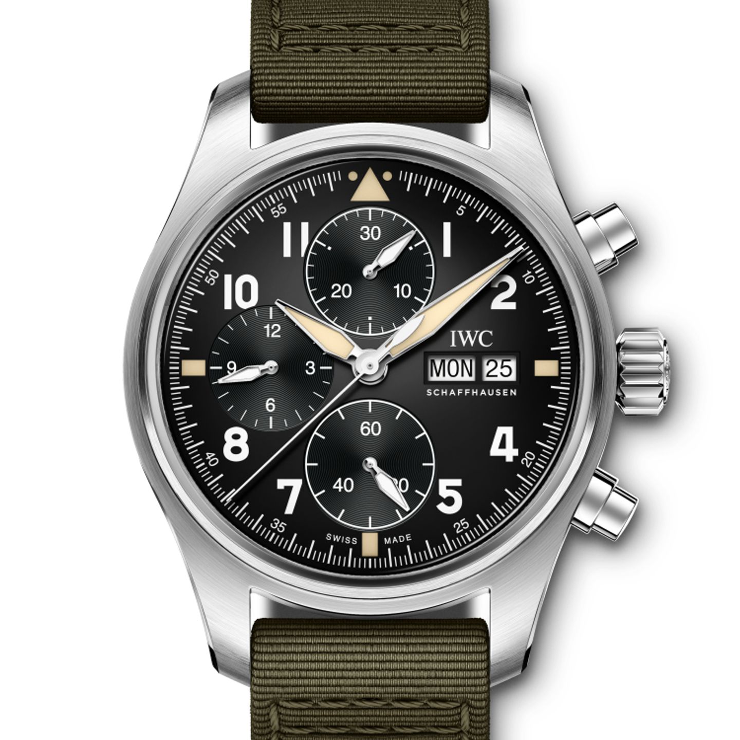 IWC Pilot Spitfire Chronograph IW387901 (2024) - Zwart wijzerplaat 41mm Staal (1/1)