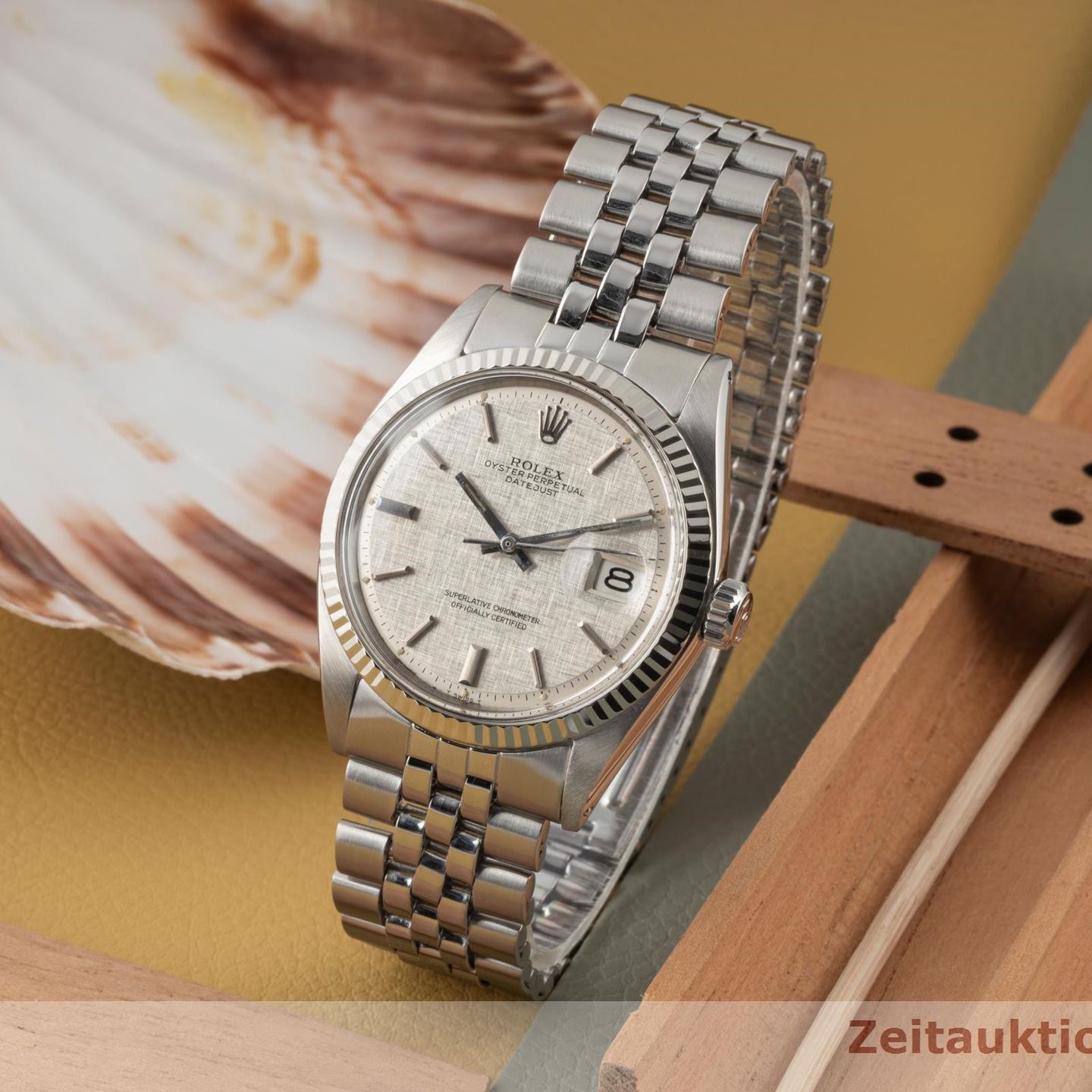 Rolex Datejust 1601 (1972) - Silver dial 36 mm White Gold case (1/8)