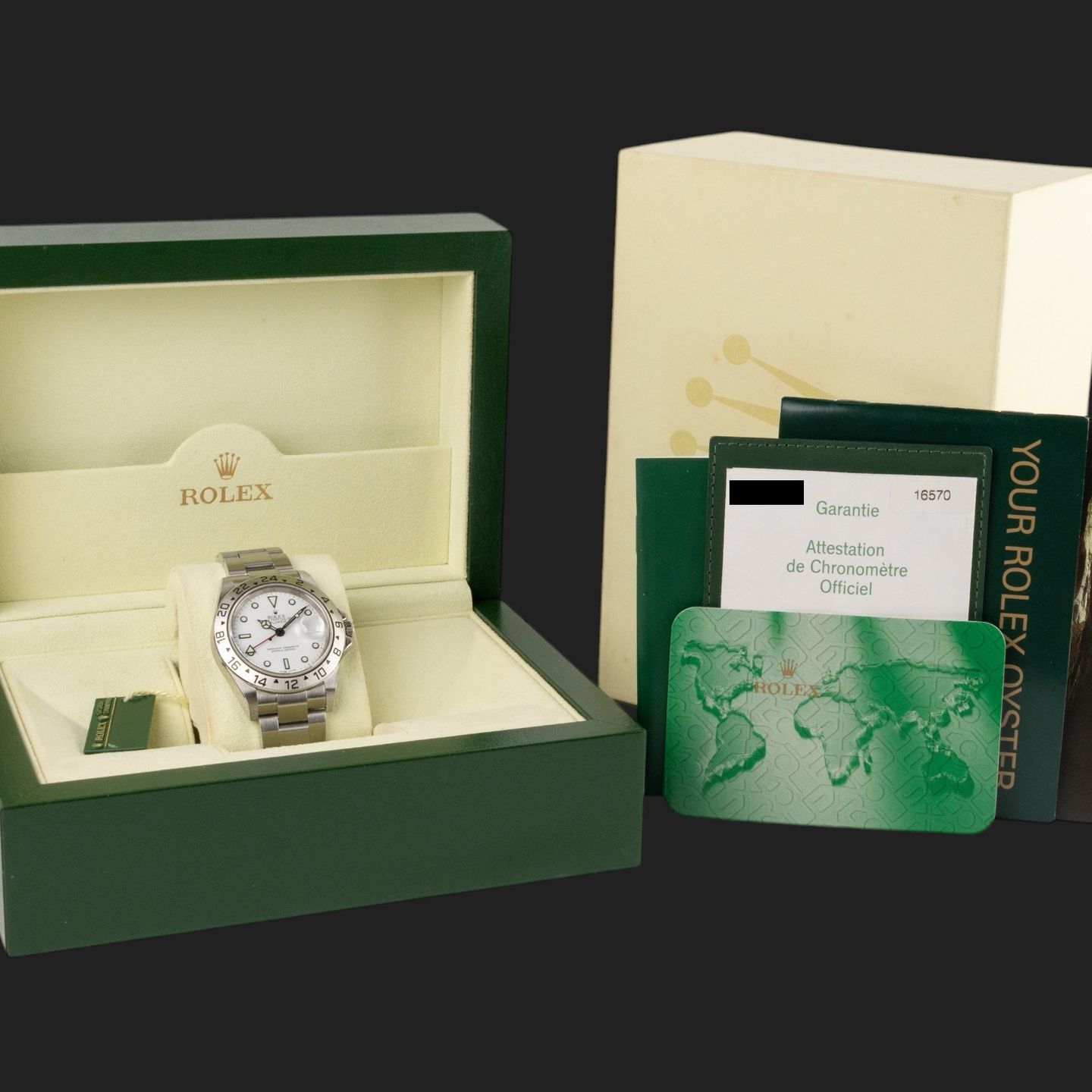 Rolex Explorer II 16570 (2006) - 40mm Staal (8/8)