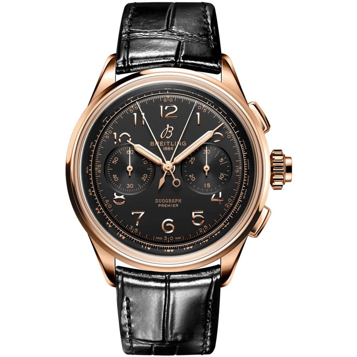 Breitling Duograph RB1510251B1P1 (2023) - Zwart wijzerplaat 42mm Roodgoud (1/1)