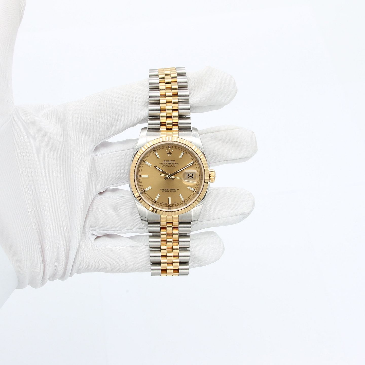 Rolex Datejust 36 116233 (Onbekend (willekeurig serienummer)) - 36mm Goud/Staal (2/6)