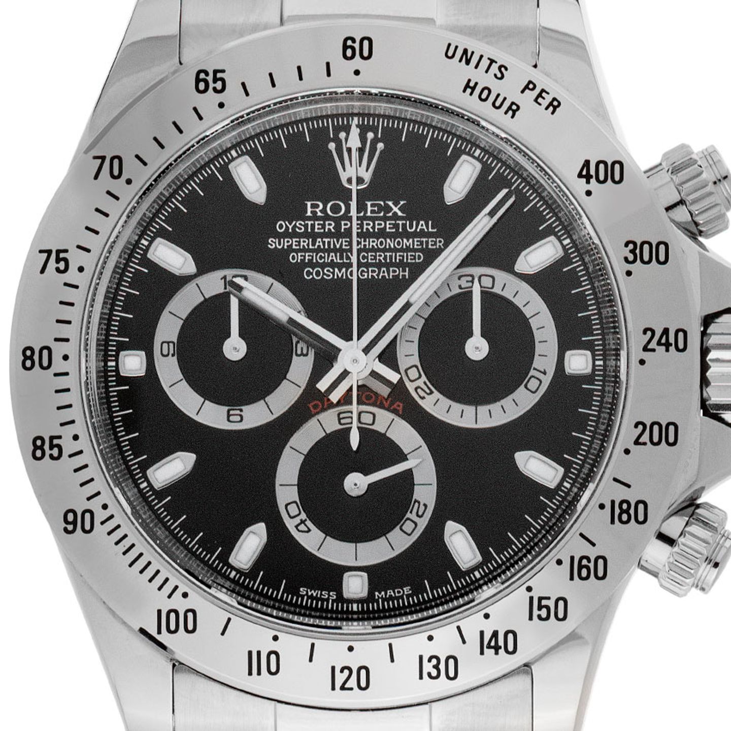 Rolex Daytona 116520 (2015) - Zwart wijzerplaat 40mm Staal (1/7)