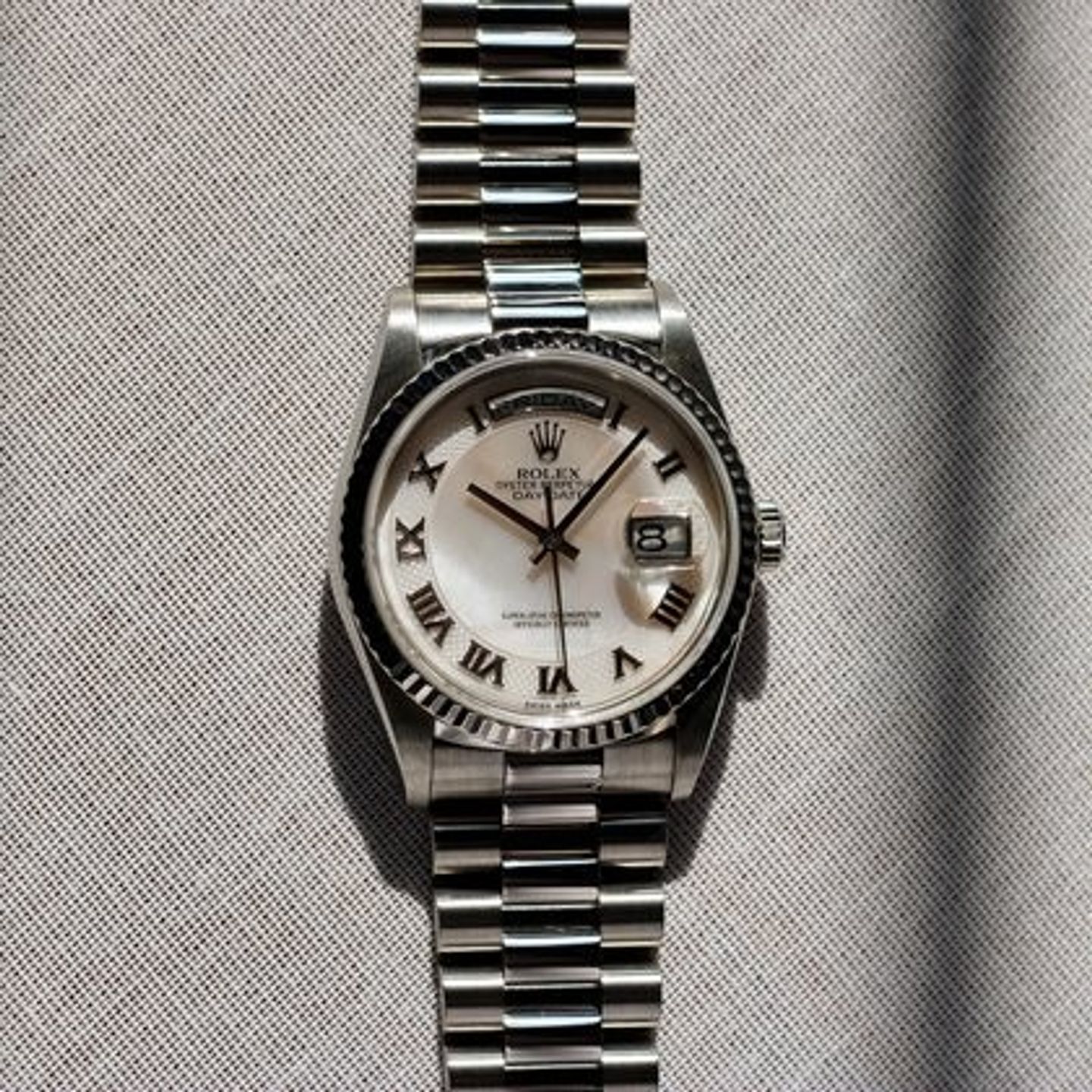 Rolex Day-Date 36 18239 (1996) - Wit wijzerplaat 36mm Witgoud (4/8)