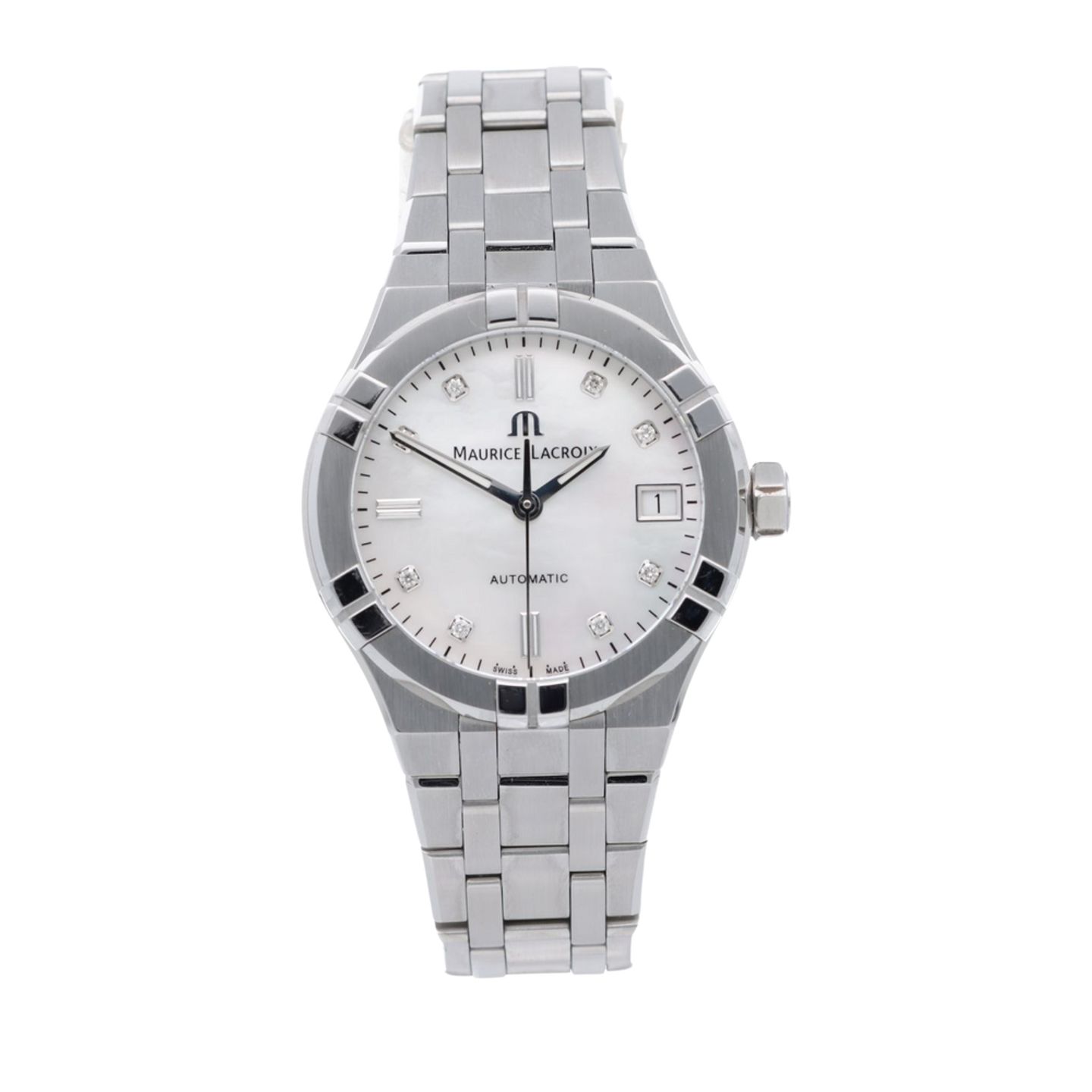 Maurice Lacroix Aikon AI6006-SS002-170-1 (2024) - Pearl dial 35 mm Steel case (1/7)