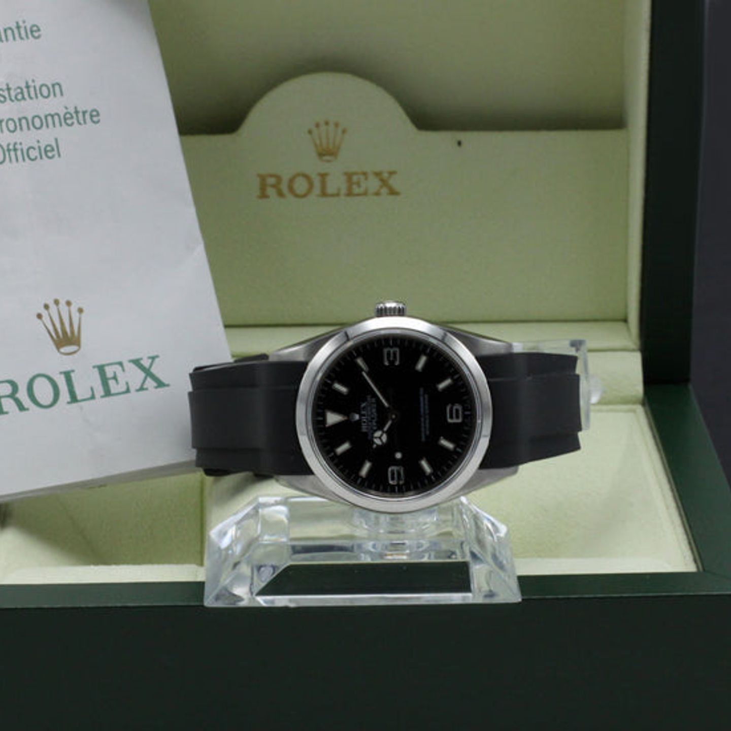 Rolex Explorer 114270 (2006) - Zwart wijzerplaat 36mm Staal (3/7)