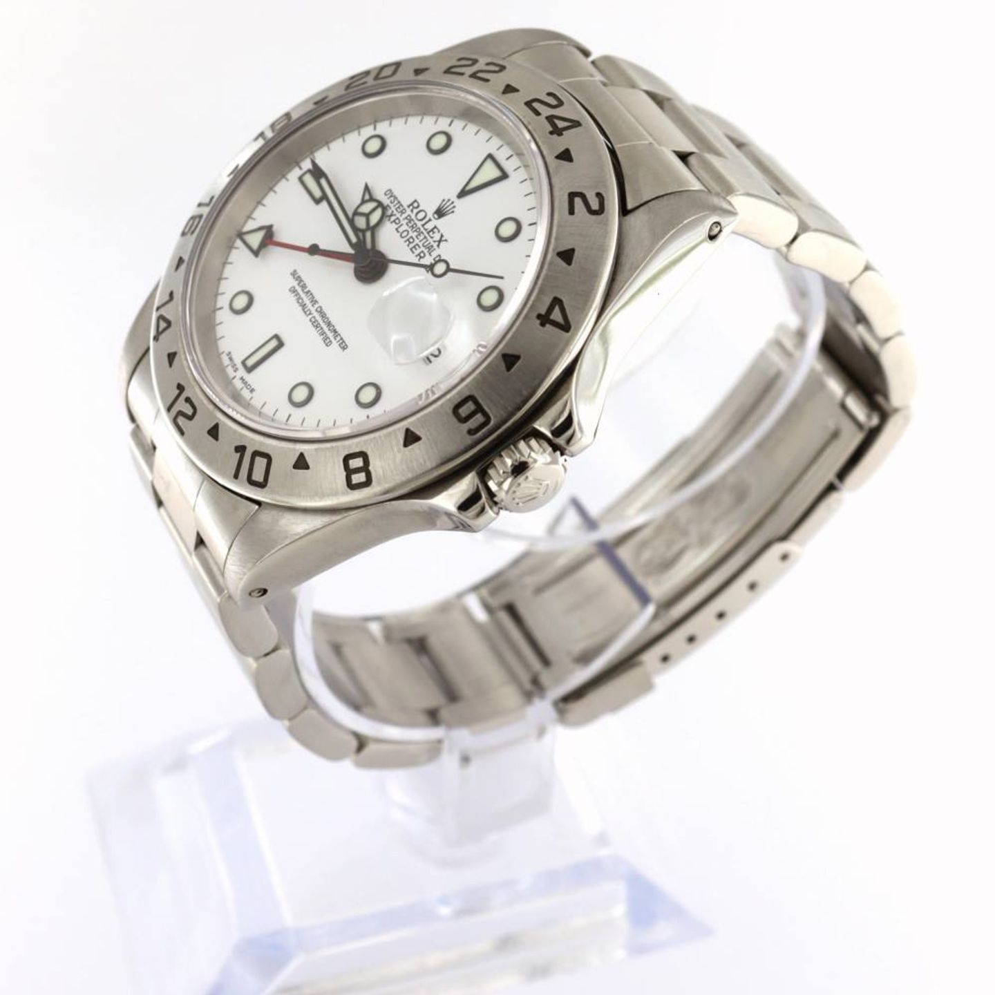 Rolex Explorer II 16570 (2002) - 40mm Staal (2/5)