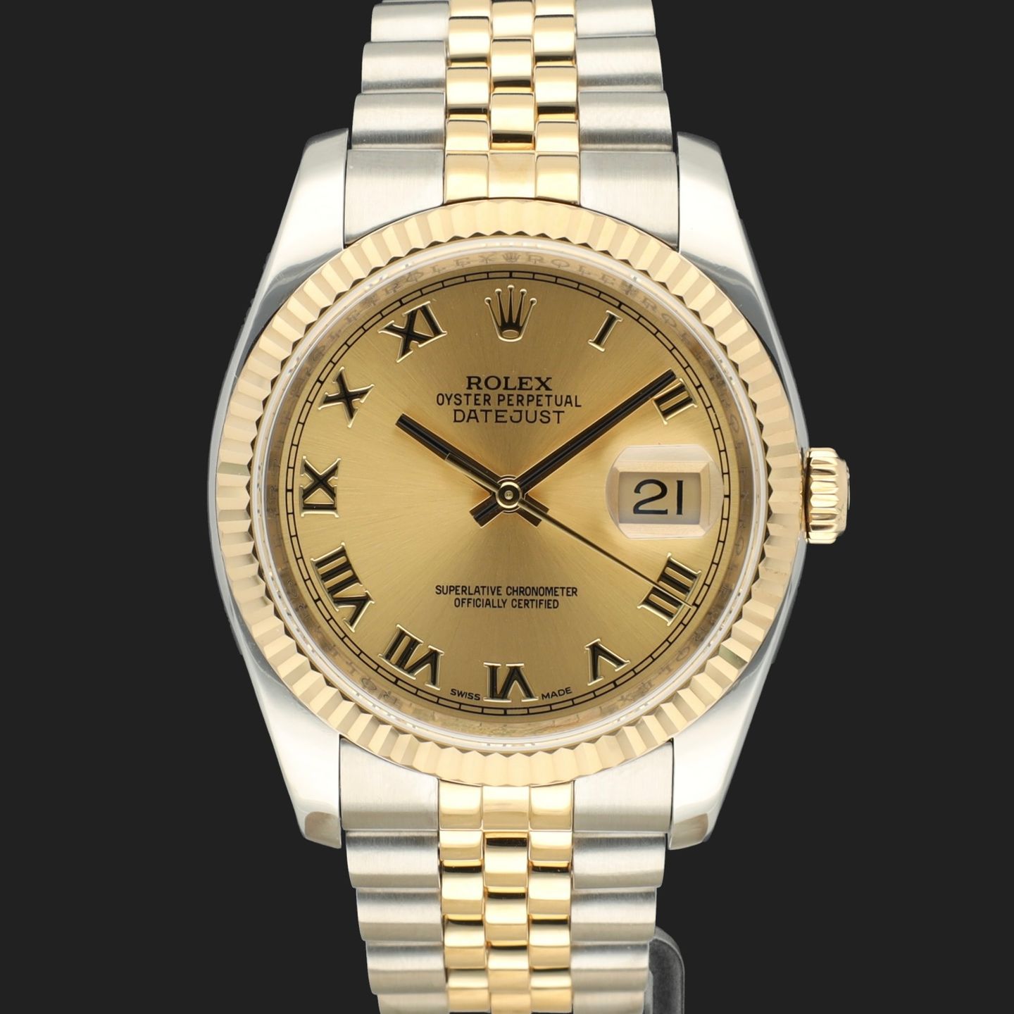 Rolex Datejust 36 116233 (2016) - 36 mm Gold/Steel case (2/7)