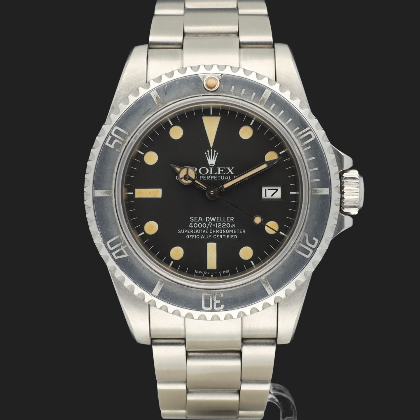 Rolex Sea-Dweller 16660 (1984) - Zwart wijzerplaat 40mm Staal (3/8)